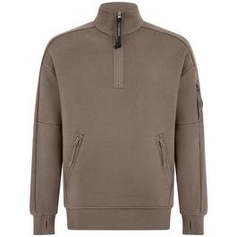 CP Company Lens Arm Quarter Zip Sweatshirt