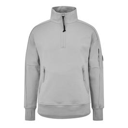 CP Company Lens Arm Quarter Zip Sweatshirt