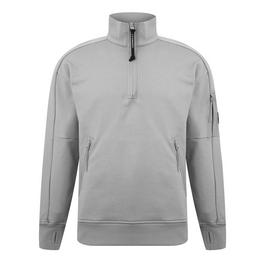 CP Company Lens Arm Quarter Zip Sweatshirt