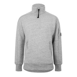 CP Company Lens Arm Quarter Zip Sweatshirt