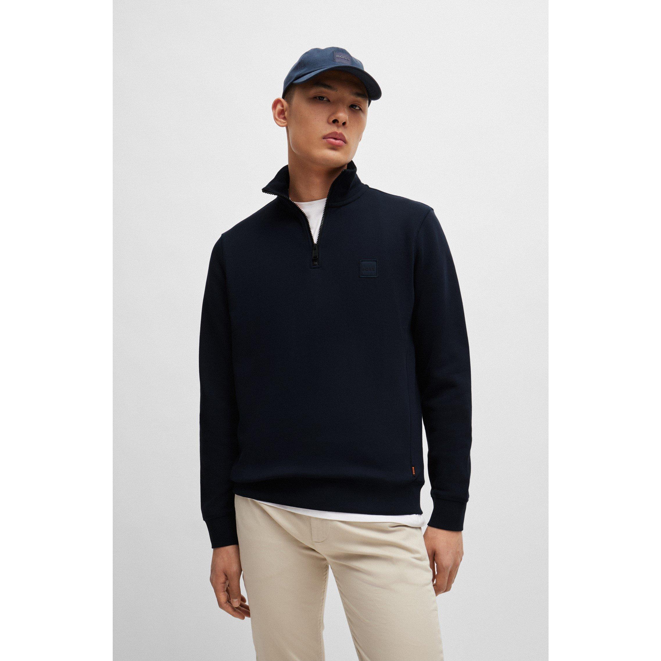 Boss | Men's Zetrust quarter Luxe Cotton Blend Sweatshirt | 1/4