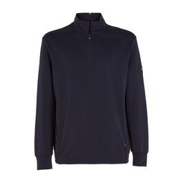 Tommy Hilfiger Double Face Knit Half Zip Sweatshirt