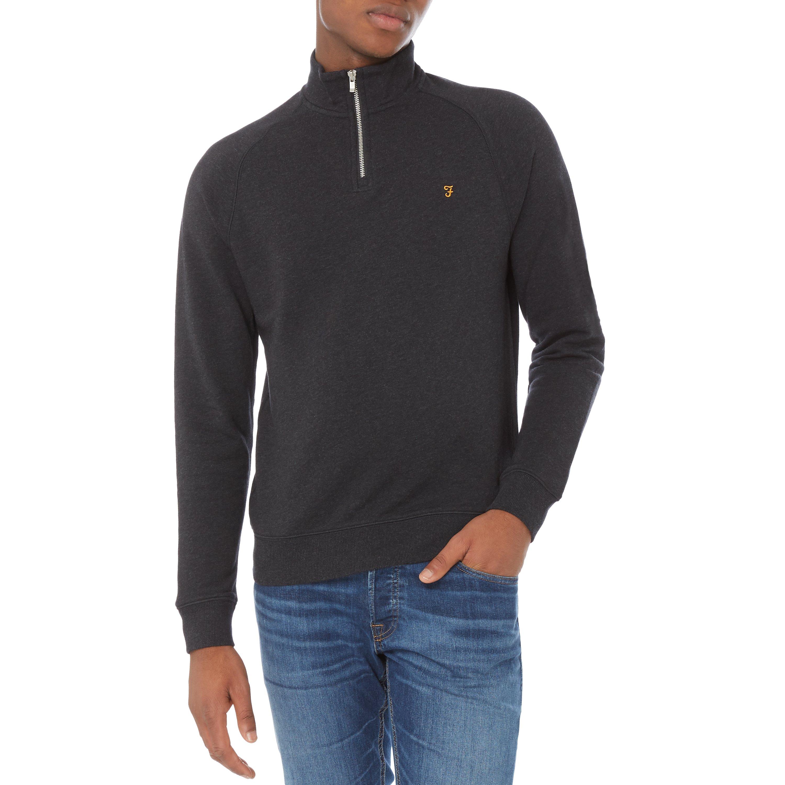 Black 010 - Farah - Jim Zip Jumper - 2
