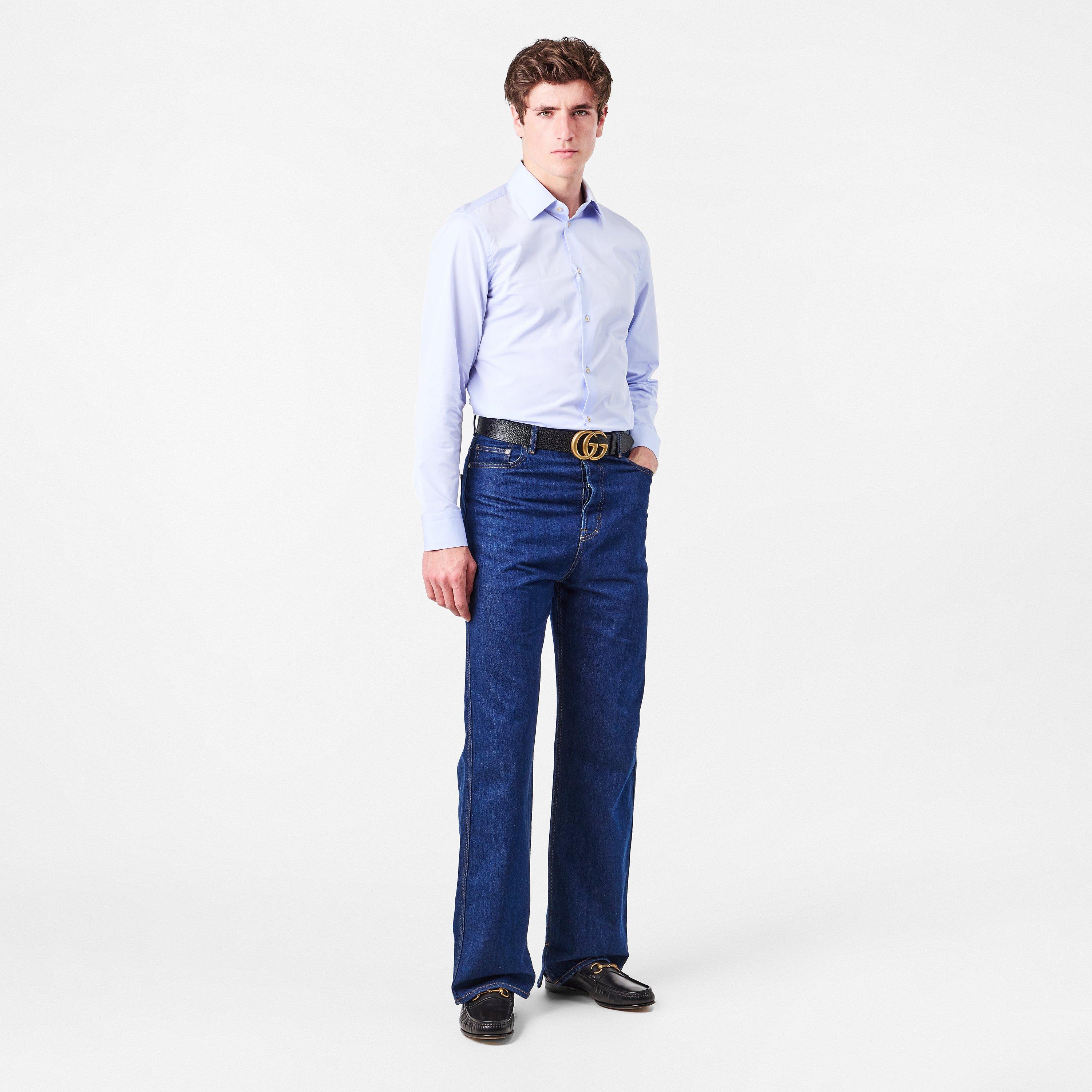 Sky Blue - Gucci - GG Tailored Shirt - 6