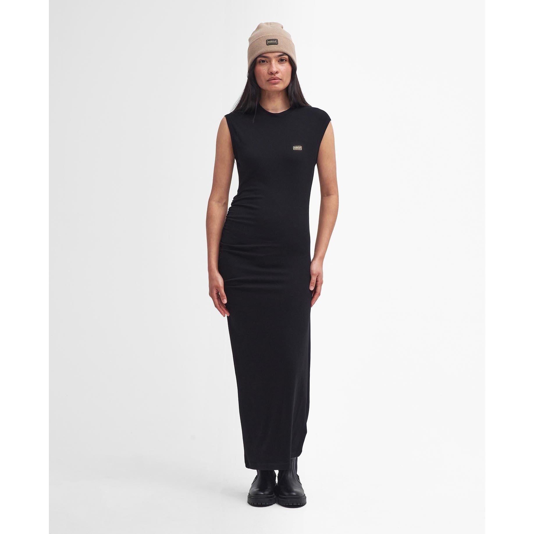 Black - Barbour International - Callie Midi Dress - 1
