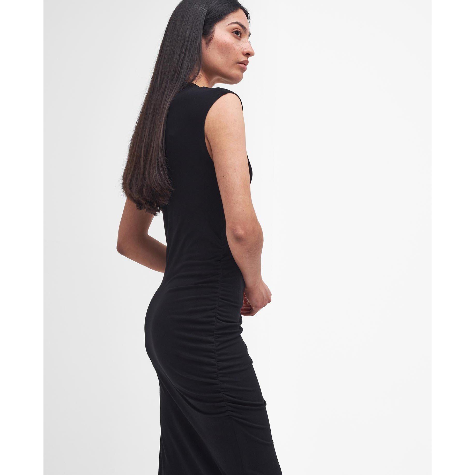 Black - Barbour International - Callie Midi Dress - 5