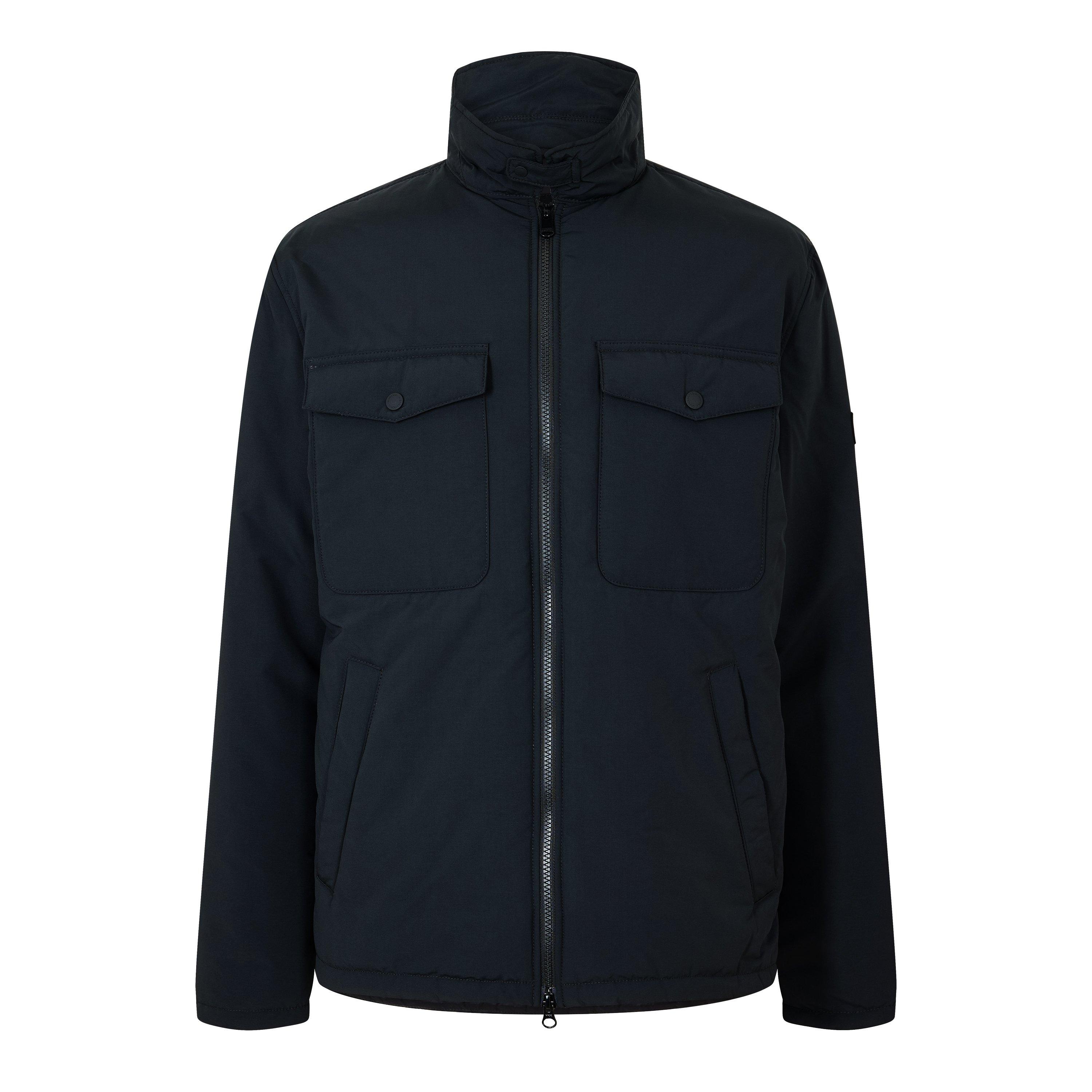 Barbour International Men's Distill Quilted Long Sleeve Overshirt - Black BK11 - XL