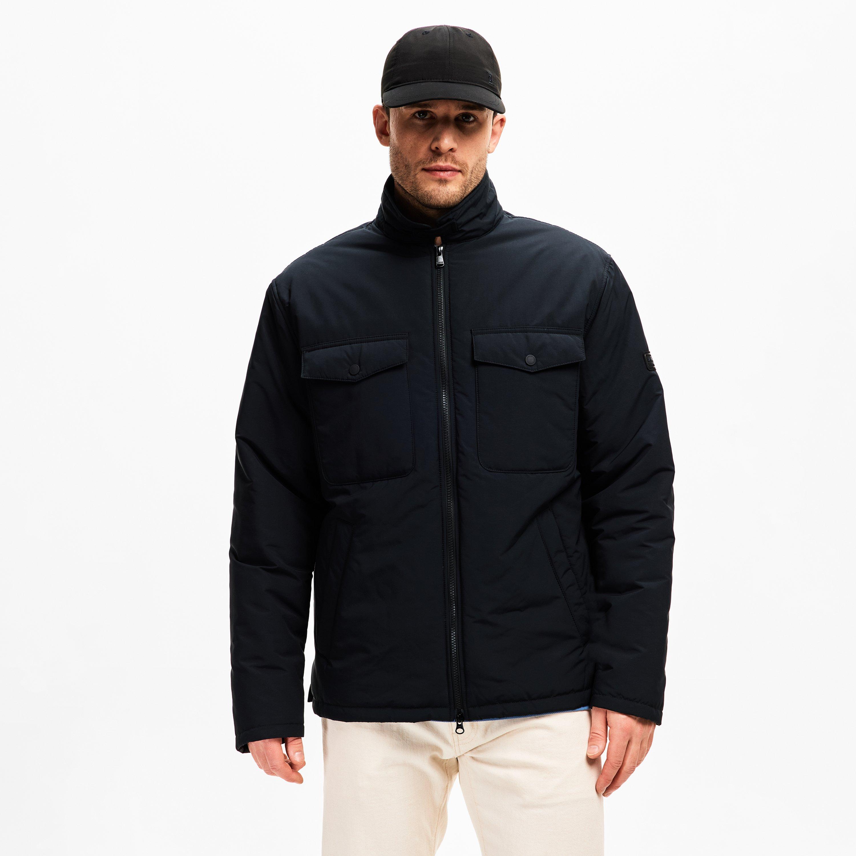 Black BK11 - Barbour International - Men's Distill Quilted Long Sleeve Overshirt - 3