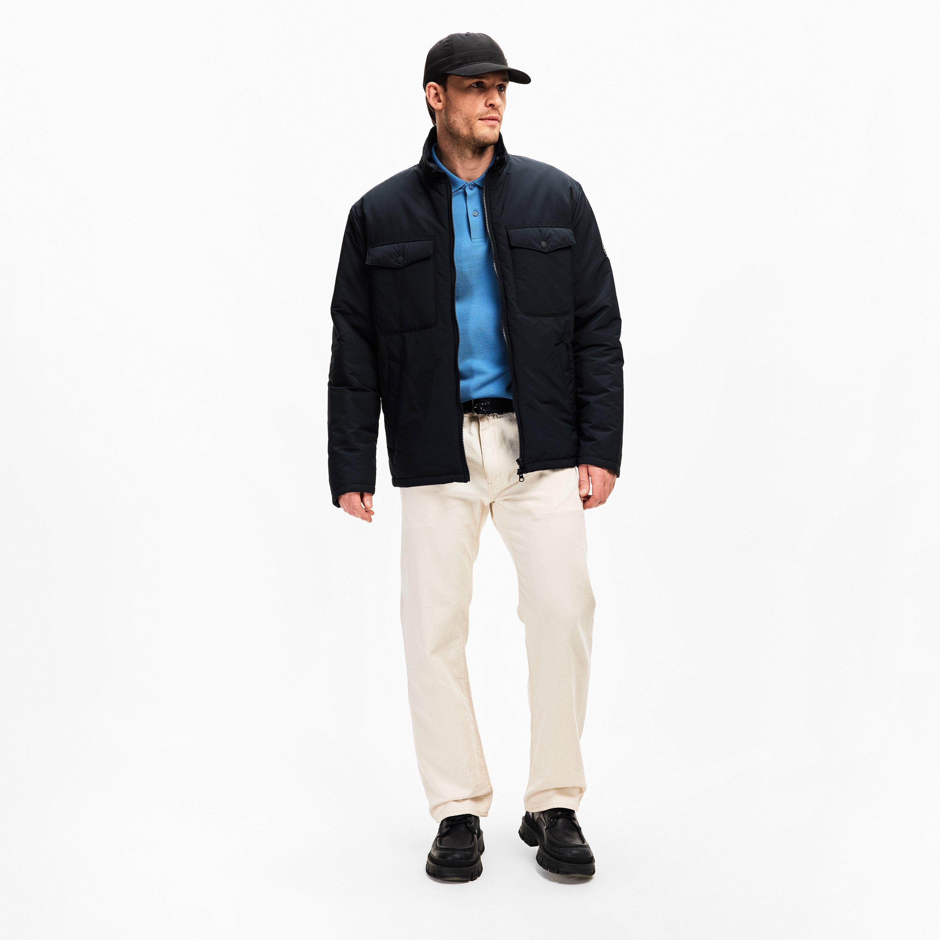 Black BK11 - Barbour International - Men's Distill Quilted Long Sleeve Overshirt - 6