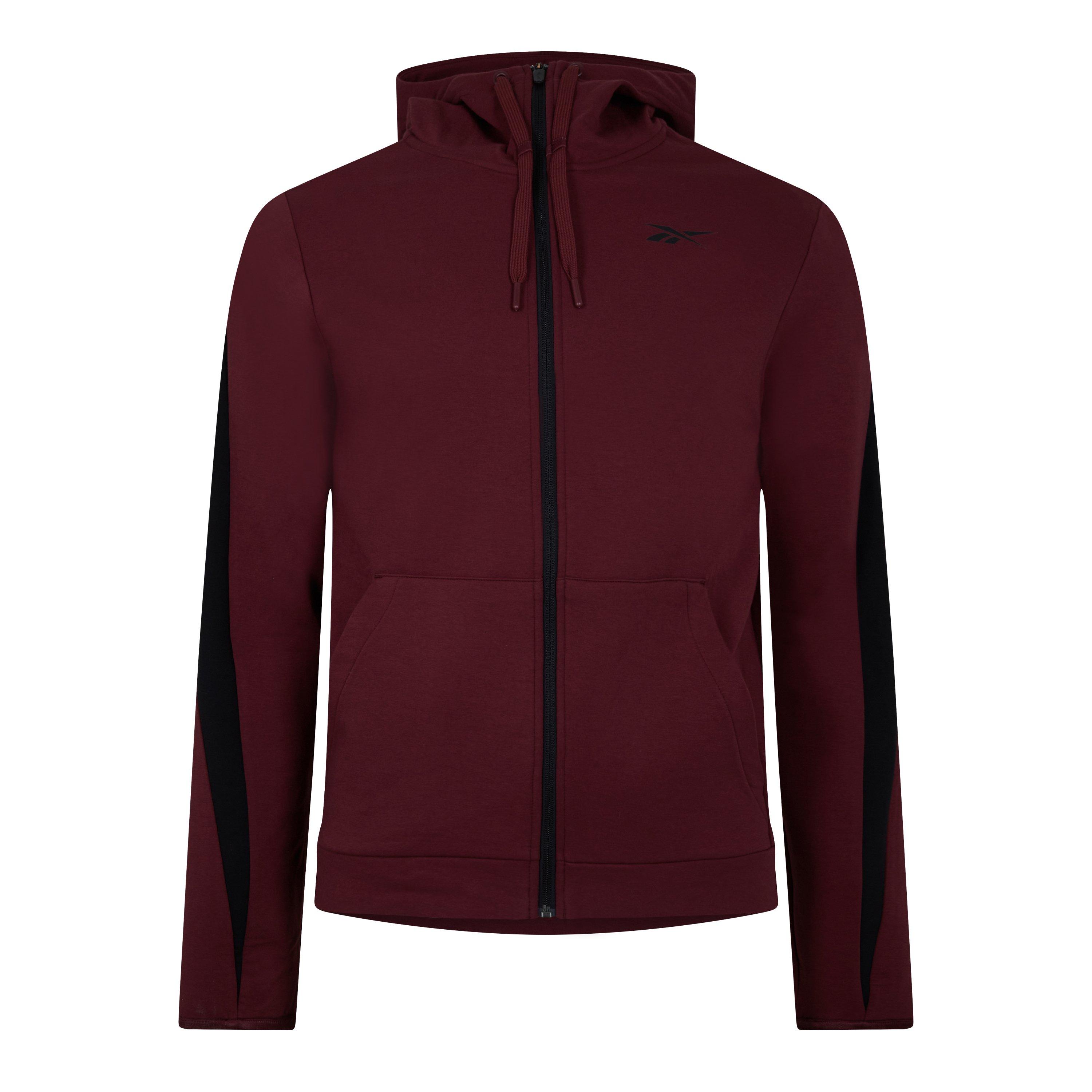 Classic Maroon - Reebok - DreamBlend Full Zip Fleece Fabric - 1
