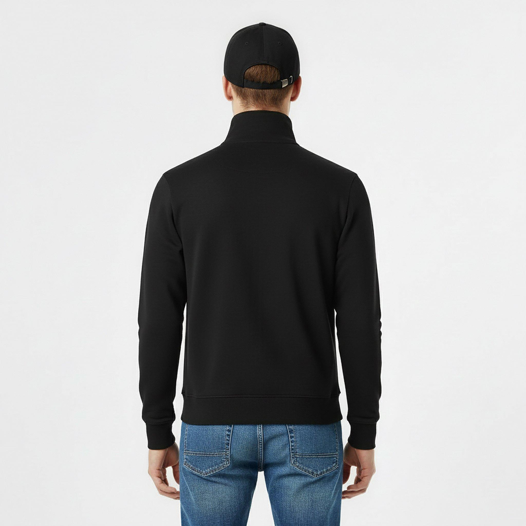 Zwart - Jack Wills - Jack Barchester Quarter Zip Sweatshirt - 4
