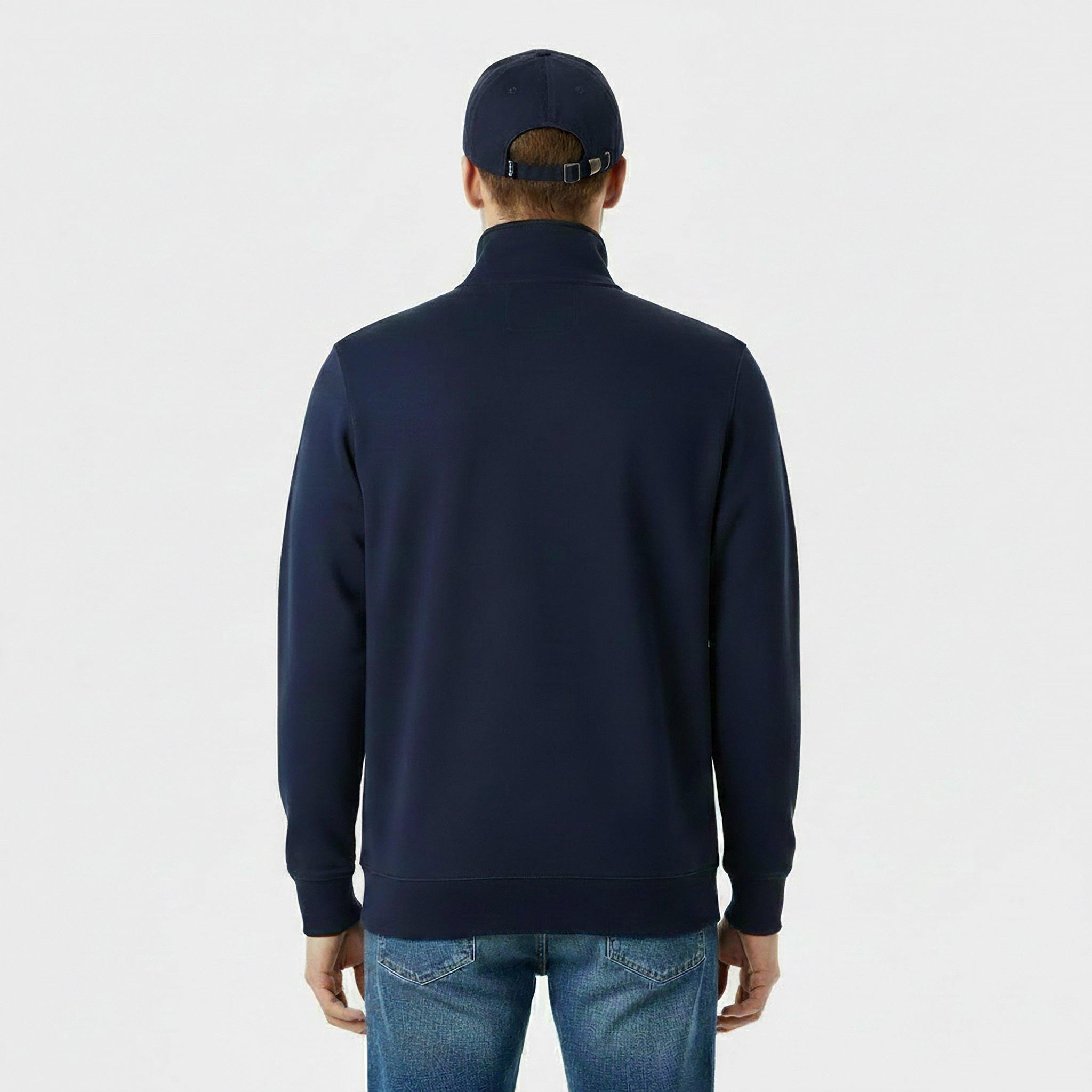 Navy - Jack Wills - Jack Barchester Quarter Zip Sweatshirt - 4
