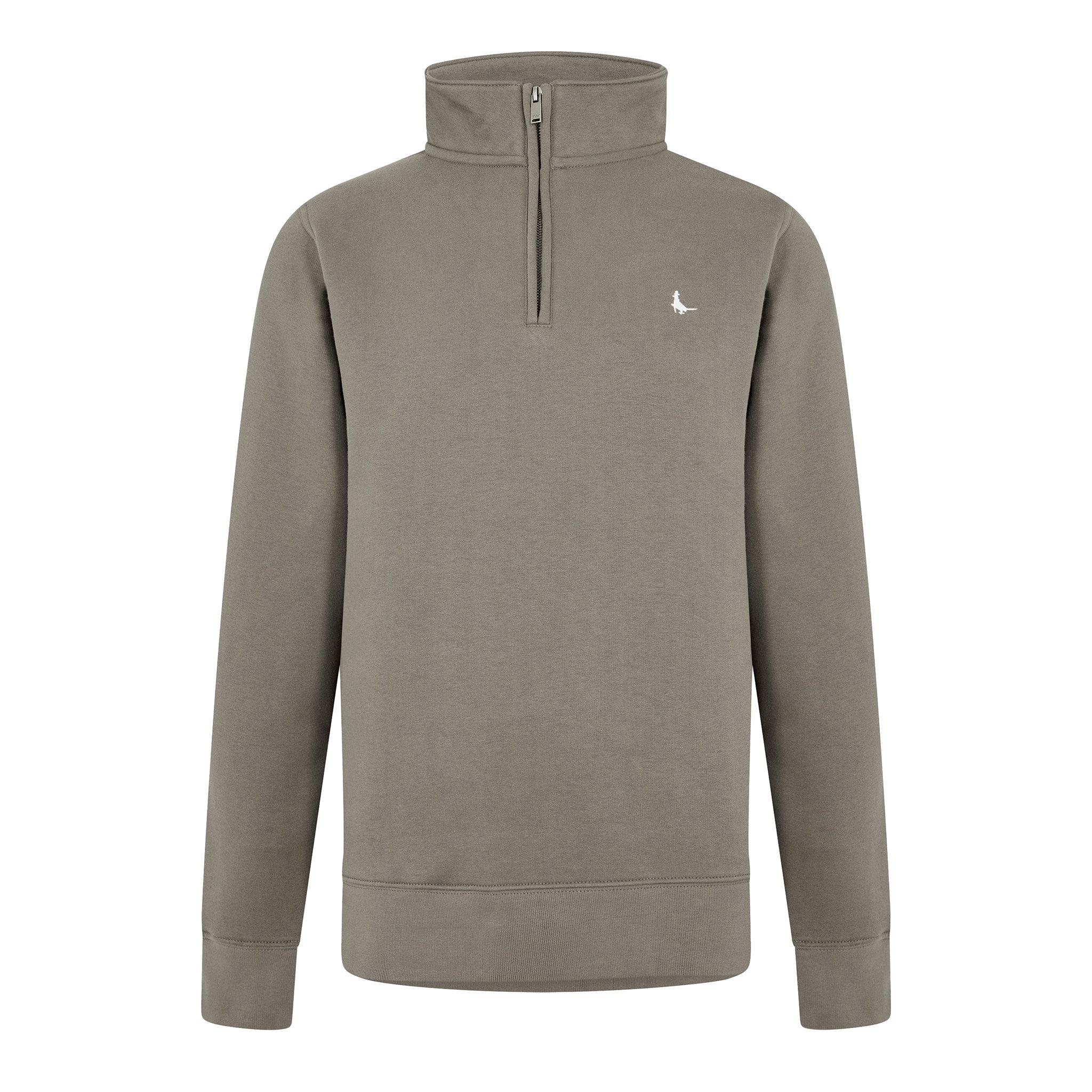 Sweat Jack Wills Barchester 1/4 Zip Homme Gris Taille S - Neuf Sans étiquettes