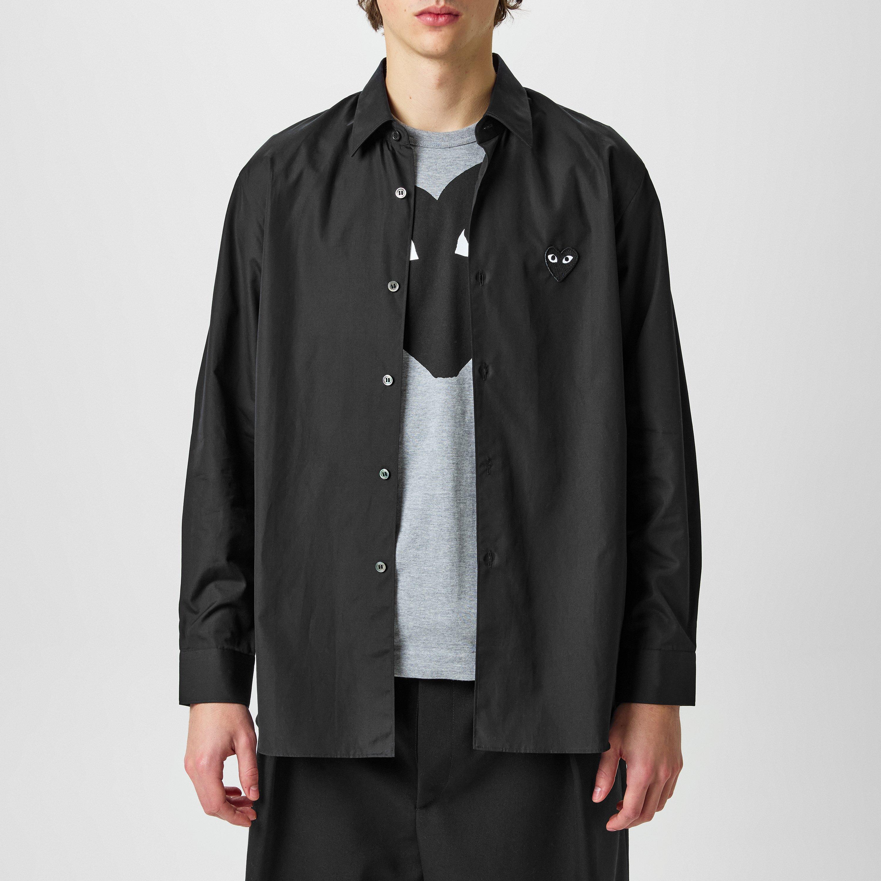 Black - Comme des Garcons PLAY - Black Heart Shirt - 3