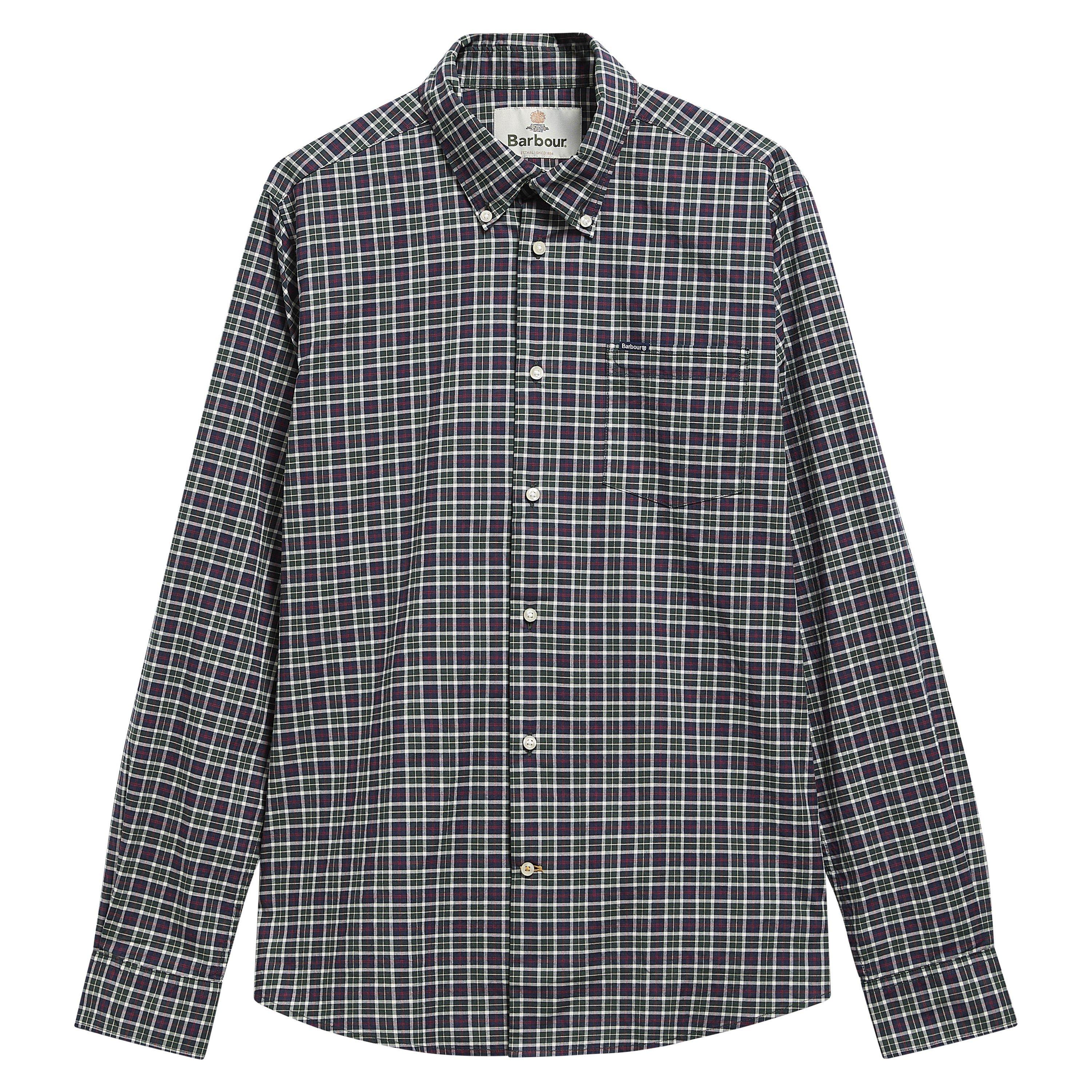 Barbour Men's Lomond Tailored Fit Shirt - Evergreen Trtan - S