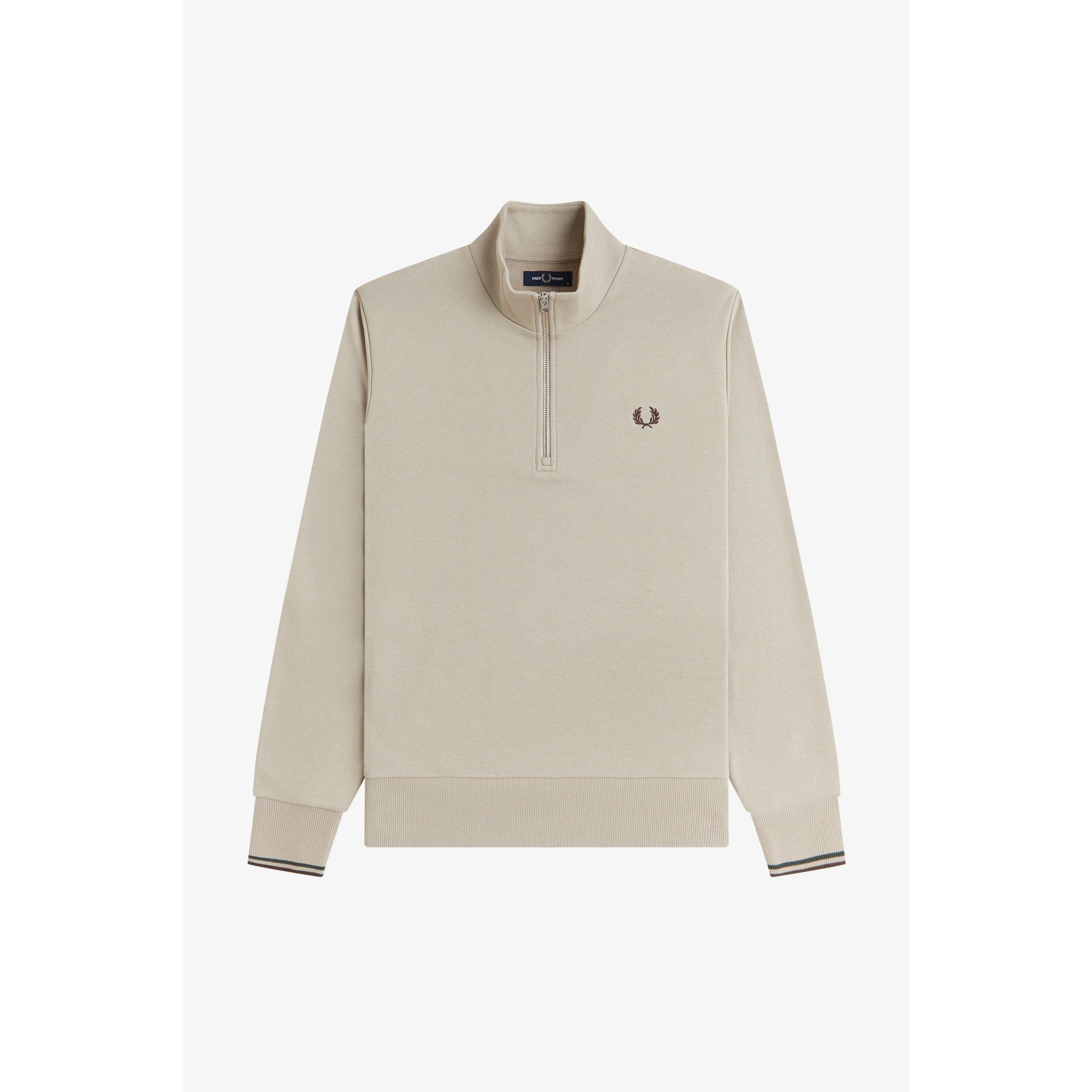 Fred Perry FredPerry Half Zip Top - Warm Oat 50A - XL