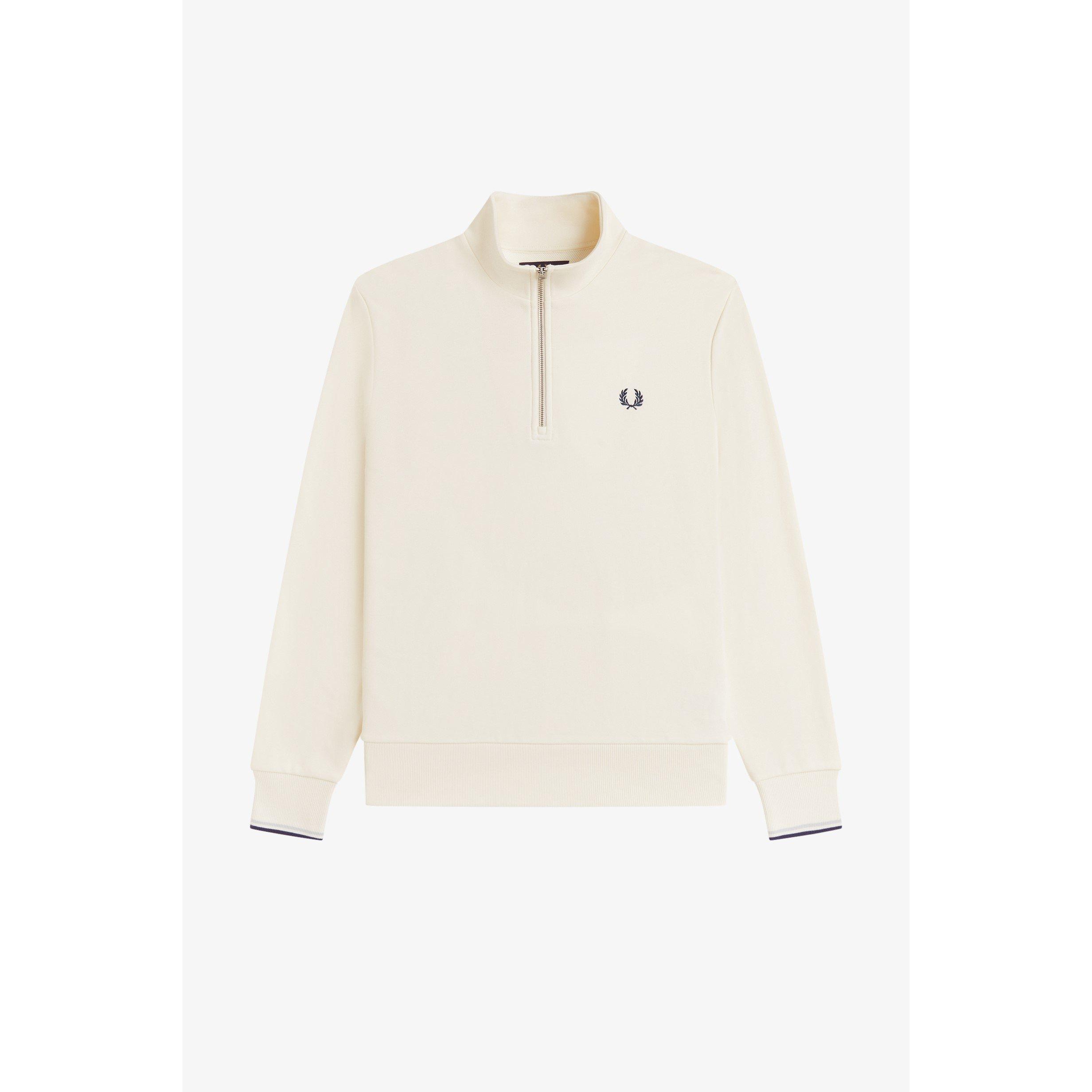 Fred Perry FredPerry Half Zip Top - Ecru 94B - XL
