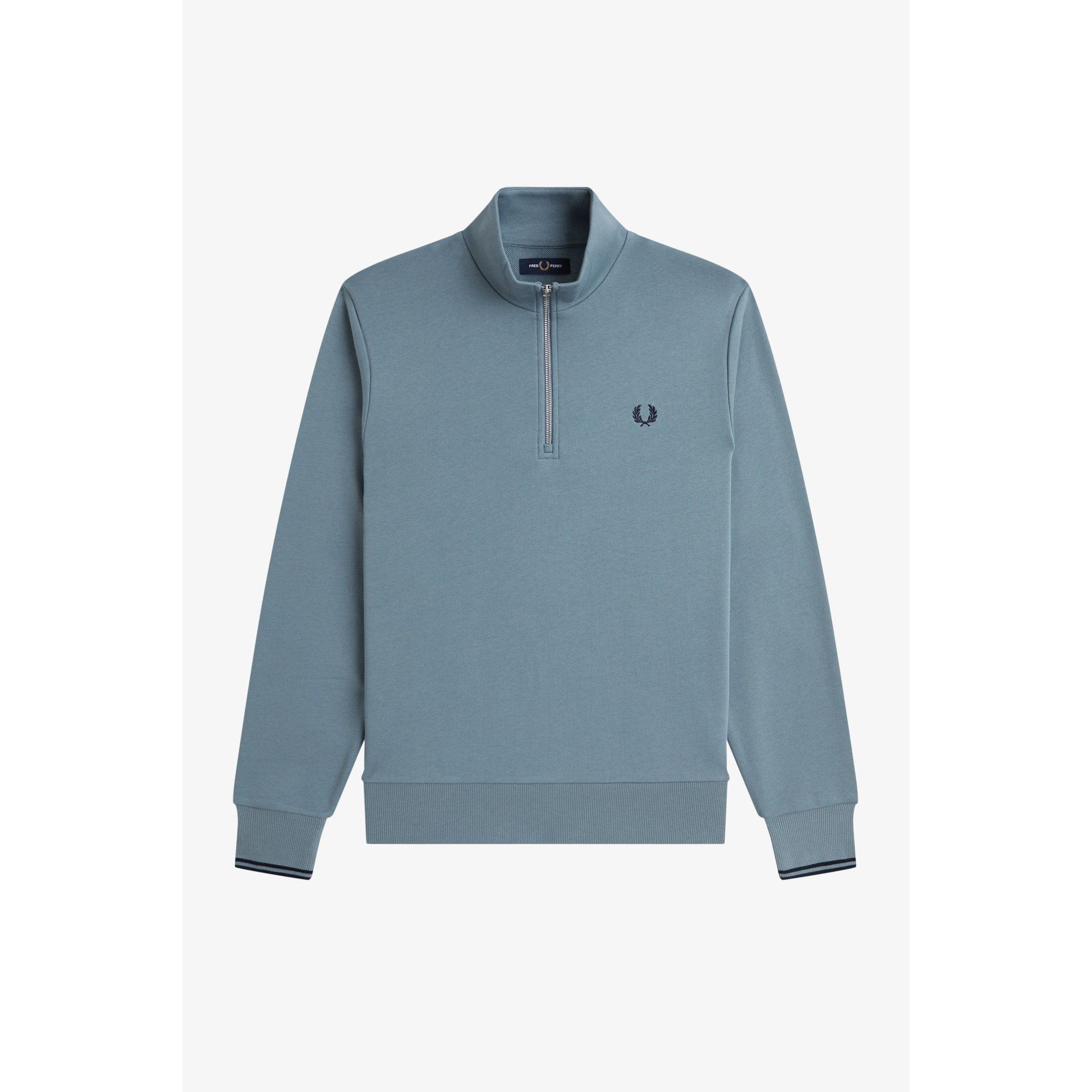 Fred Perry Men's Fredperry Half Zip Top - Stock Blue Z56 - S