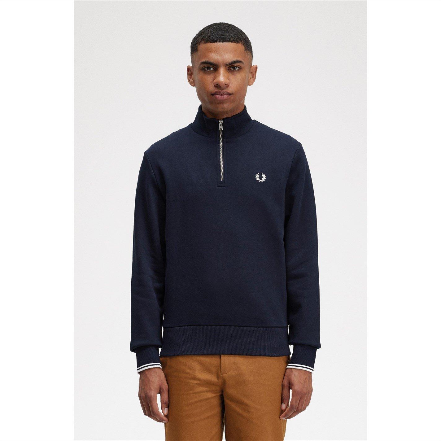 Navy 608 - Fred Perry - FredPerry Half Zip Top - 3