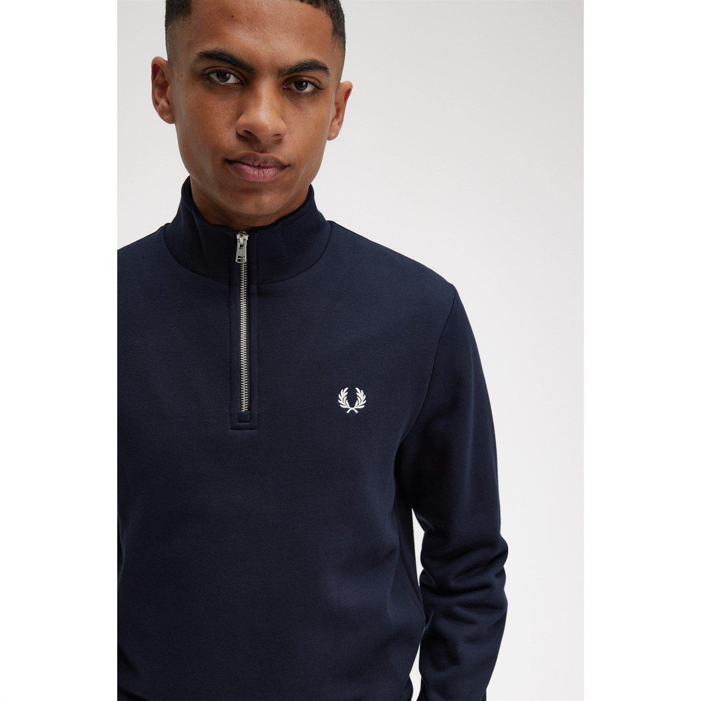 Navy 608 - Fred Perry - FredPerry Half Zip Top - 7