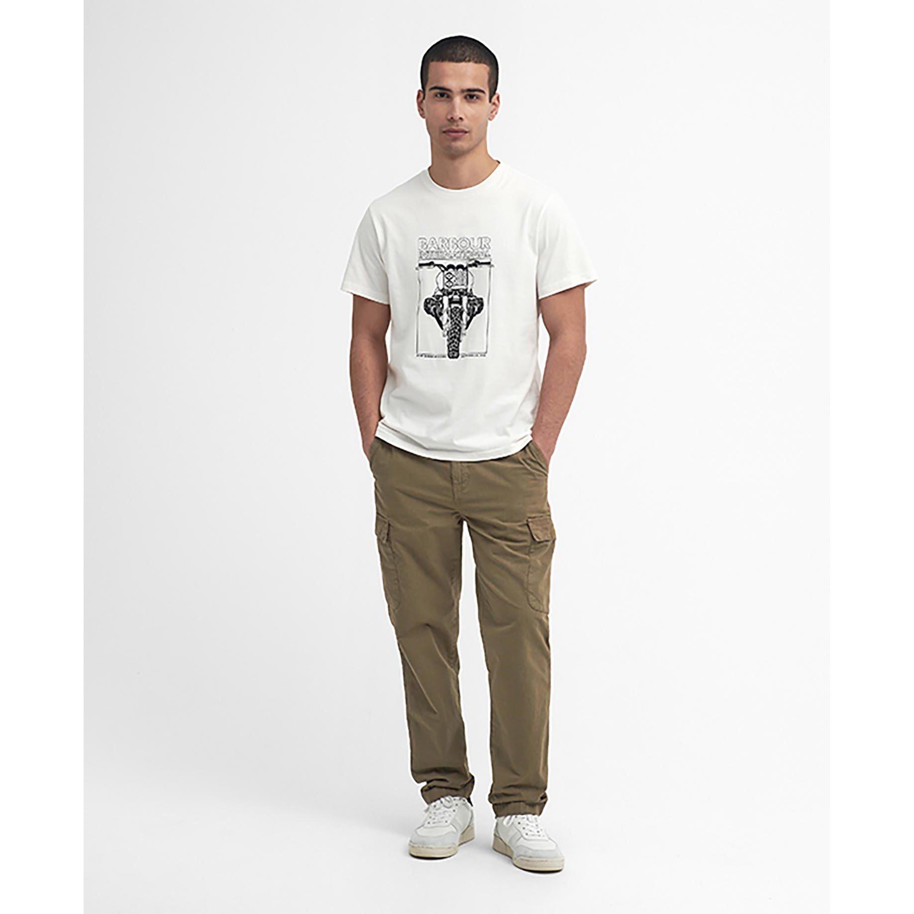 Wspr White WH32 - Barbour International - Raceway Graphic T-Shirt - 3