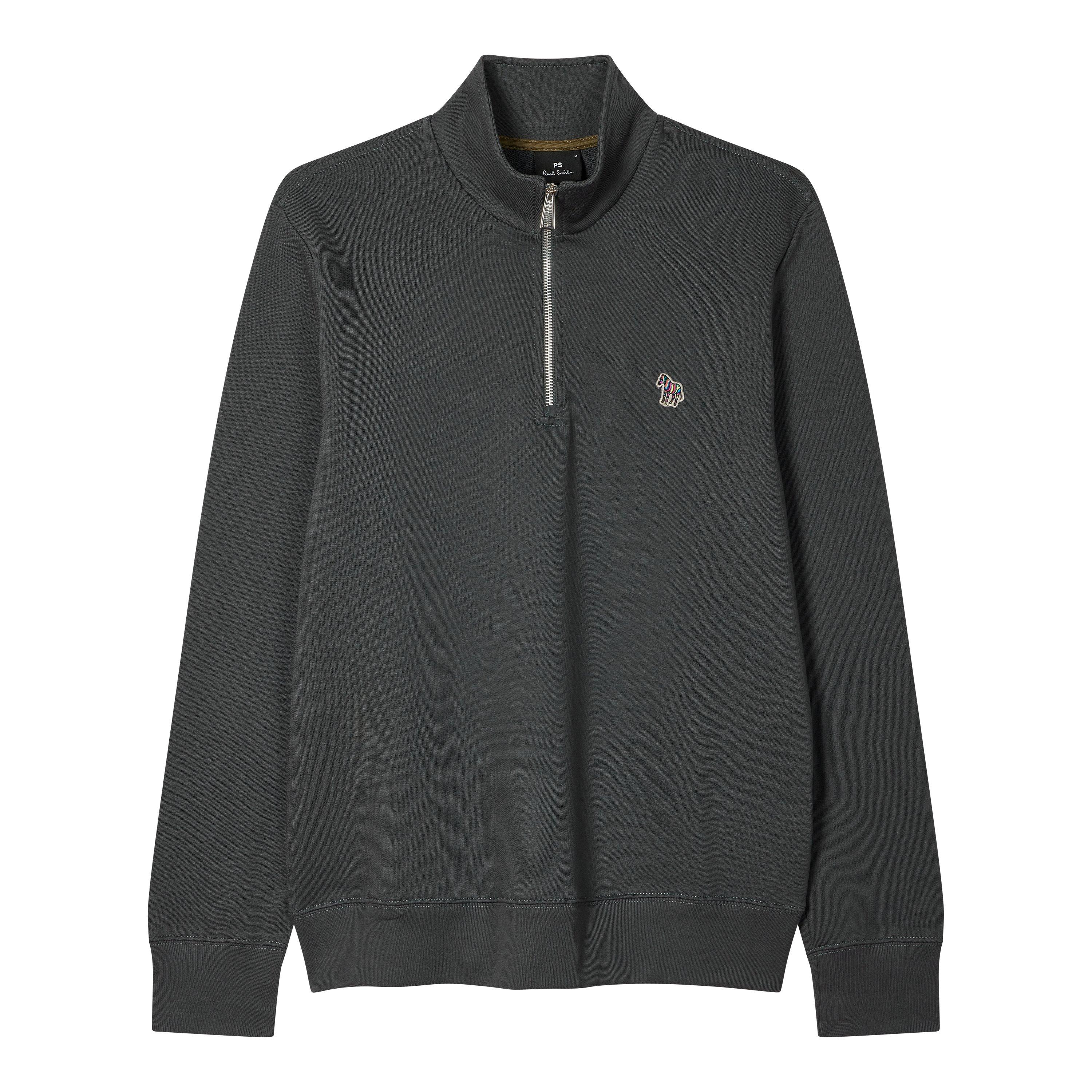 Ps Paul Smith Men's Half Zip Sweatshirt - Grey 76 - 2XL
