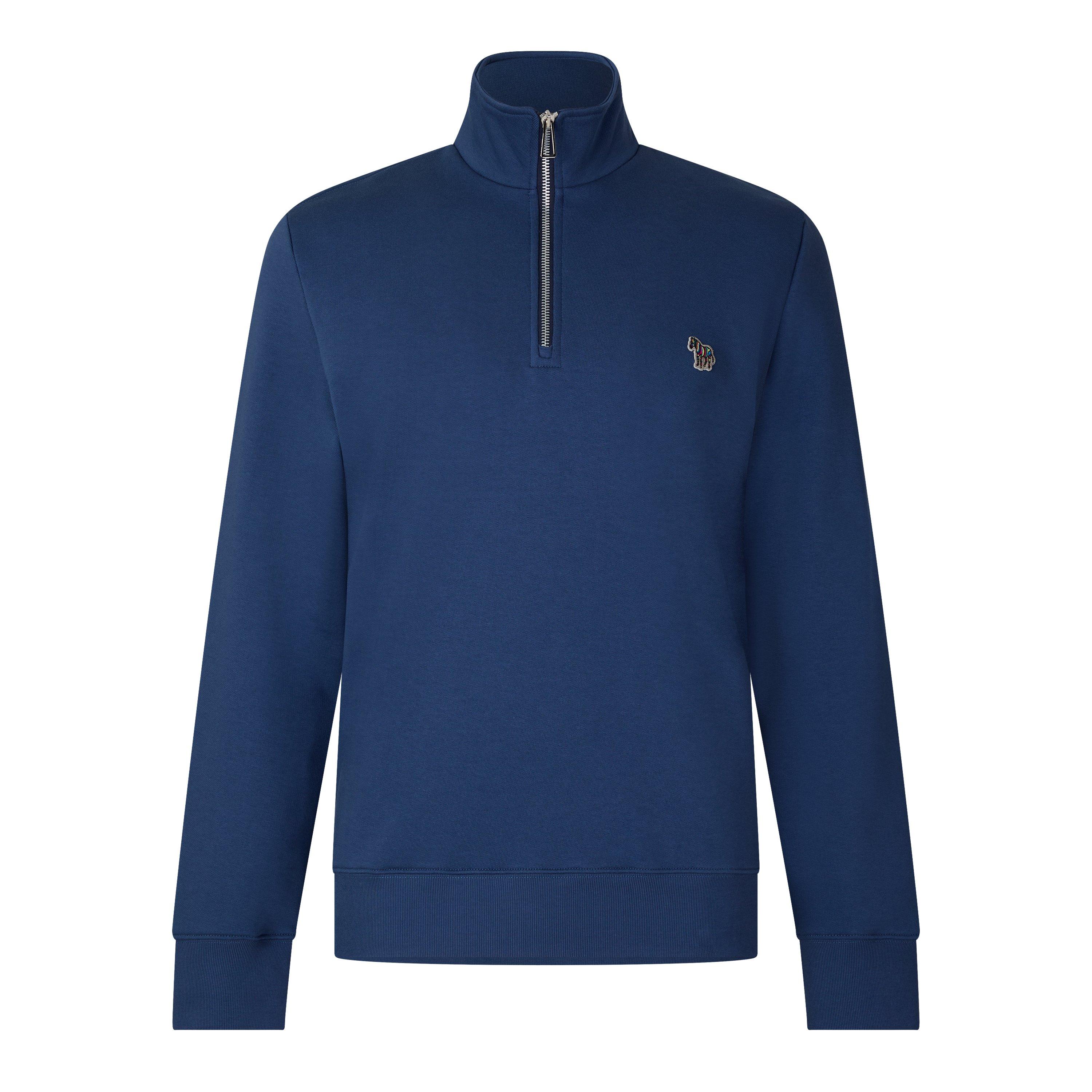 Ps Paul Smith Men's Half Zip Sweatshirt - Blue 46D - XL