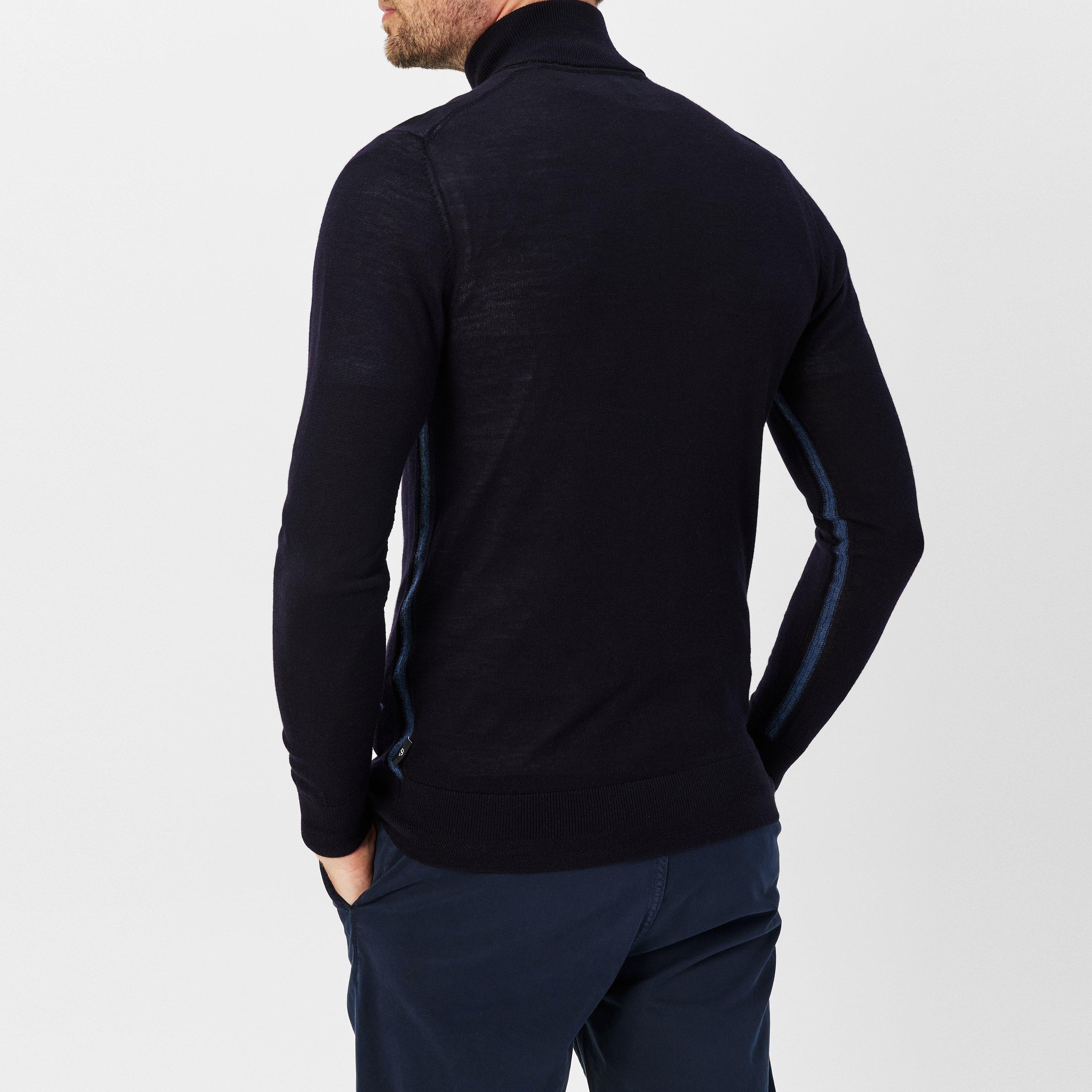 Blu navy - Ted Baker - Tooting Zip Top - 4