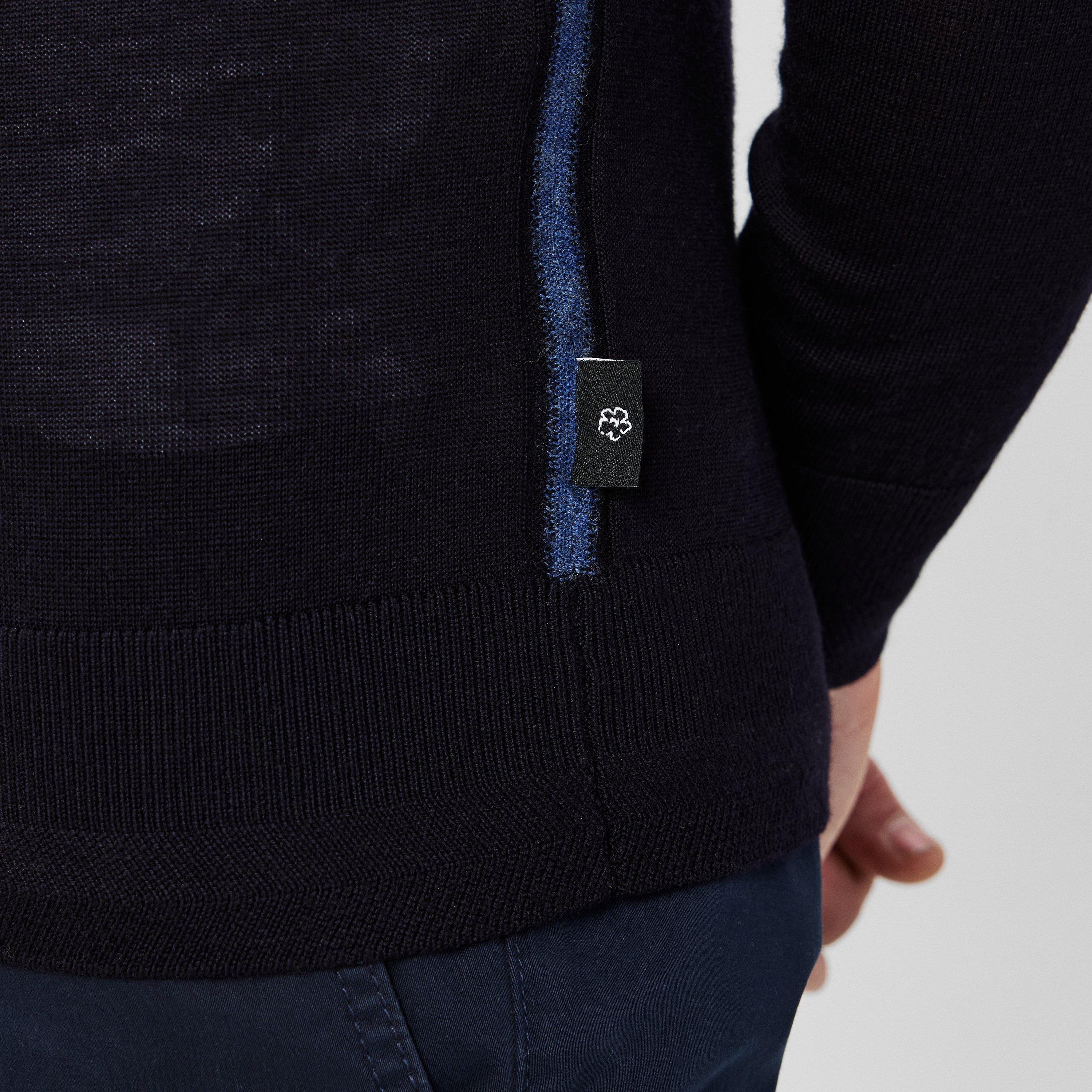 Blu navy - Ted Baker - Tooting Zip Top - 5