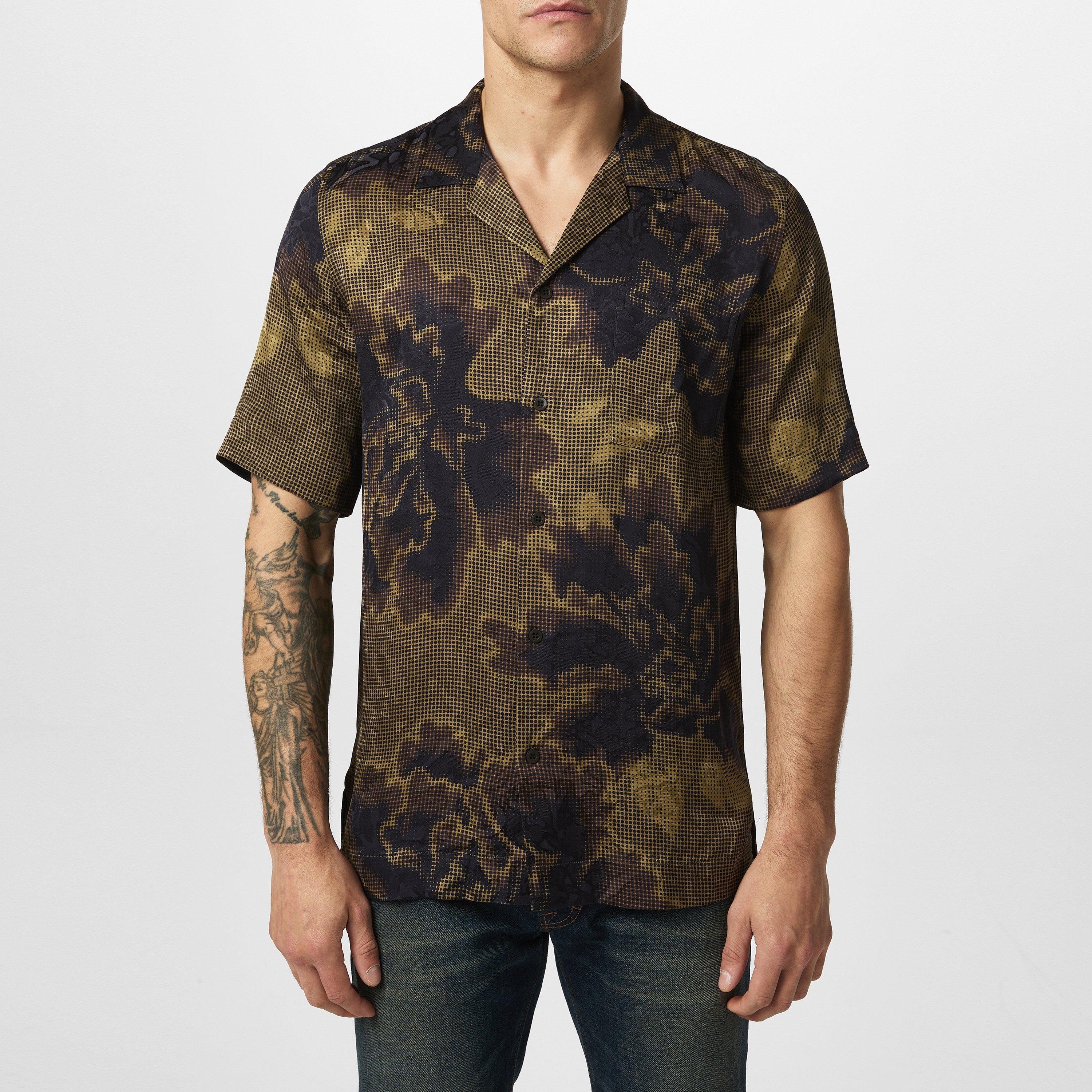 Brown 703 - Dries Van Noten - Dvn Carltone Short Sleeve Shirt Mens - 1