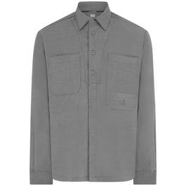 CP Company Long Sleeve Wool Gabardine Shirt