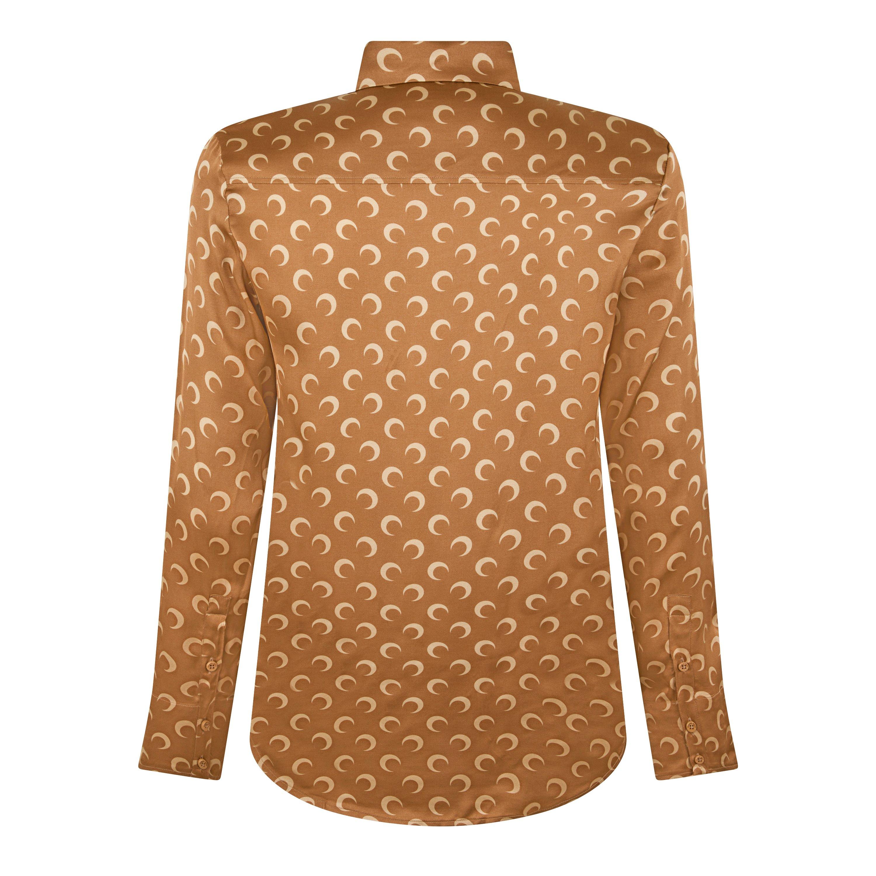 Camel - Marine Serre - Men's Long-Sleeve Patterned Shirt - 8