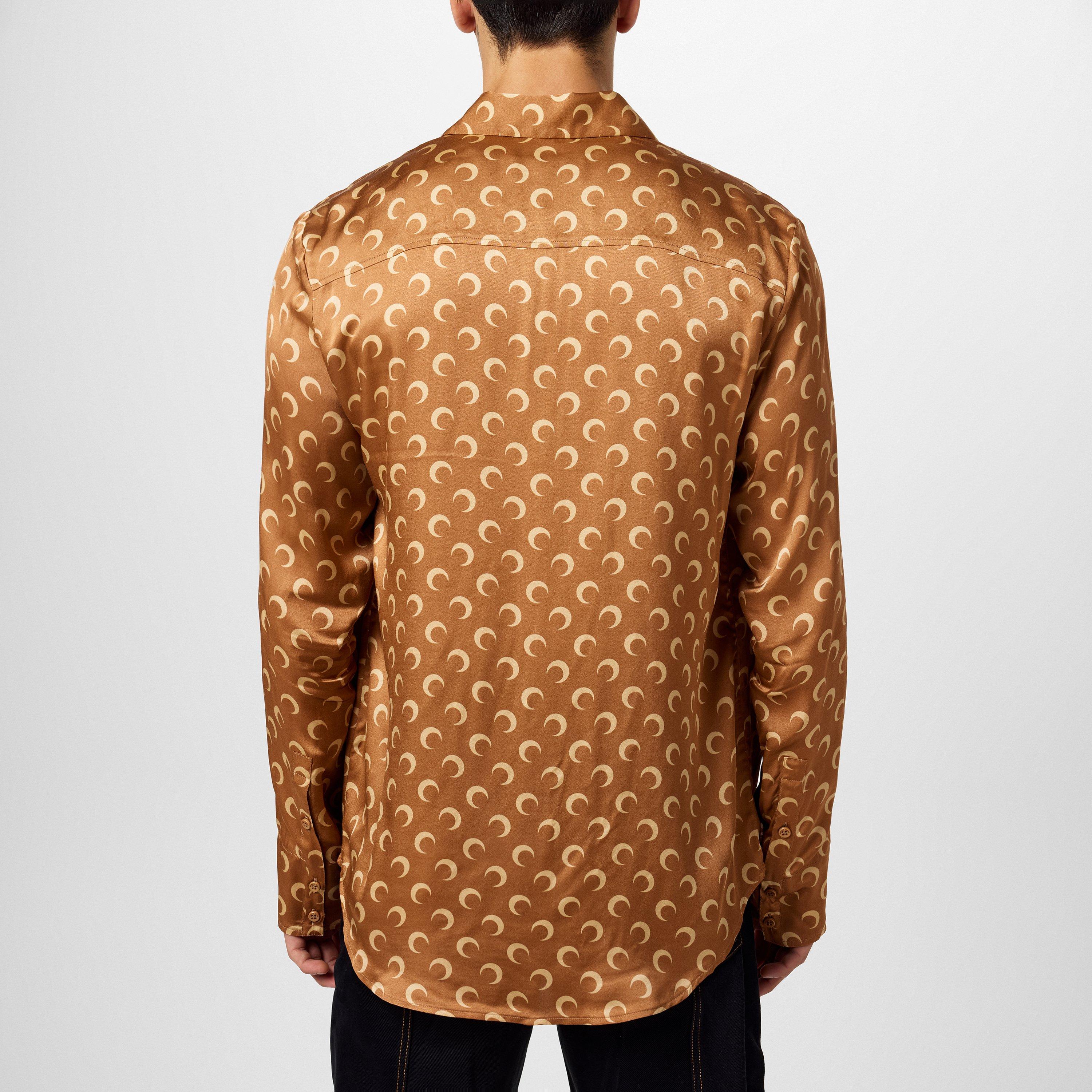 Camel - Marine Serre - Men's Long-Sleeve Patterned Shirt - 4
