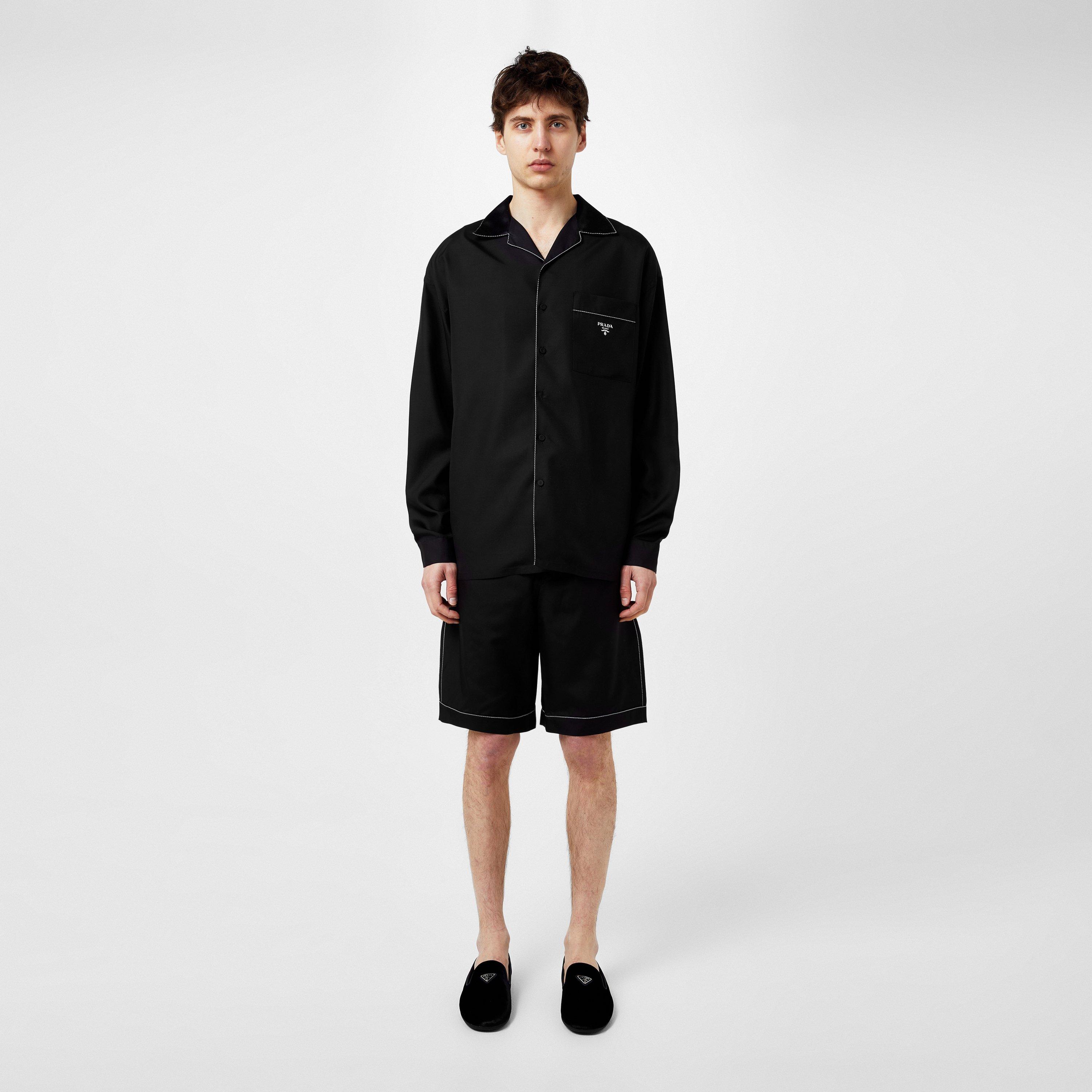 Black - Prada - Silk Shirt Mens - 6