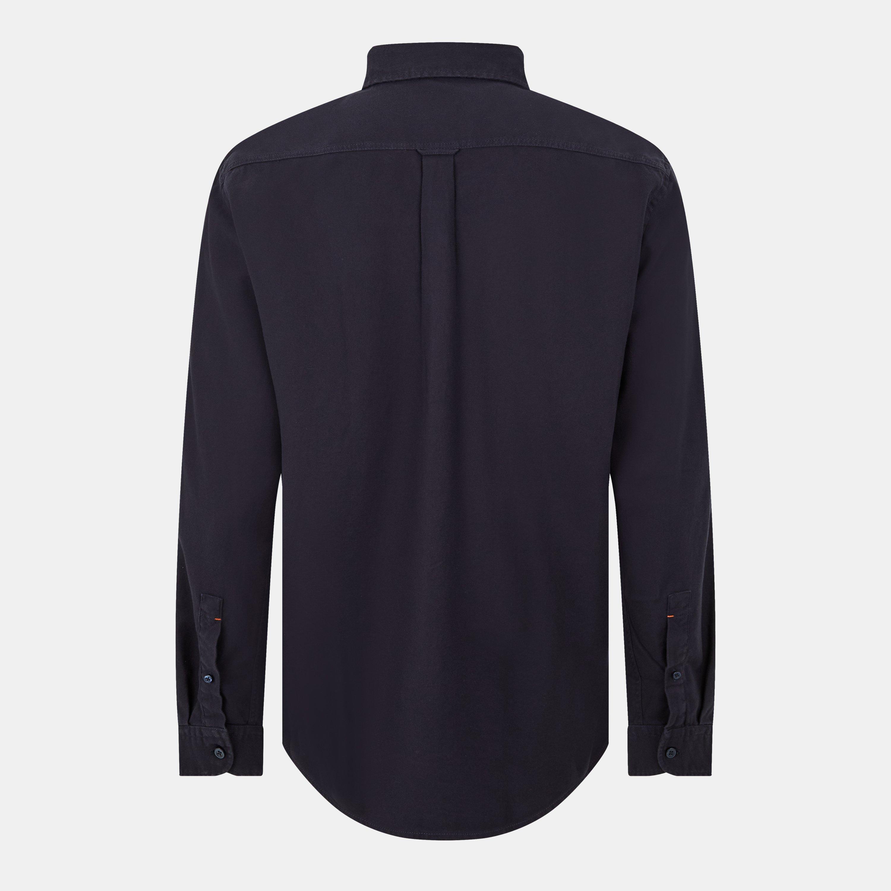 Dark Blue - Boss - Men's Rickert M Patterned Long-Sleeve Shirt - 2