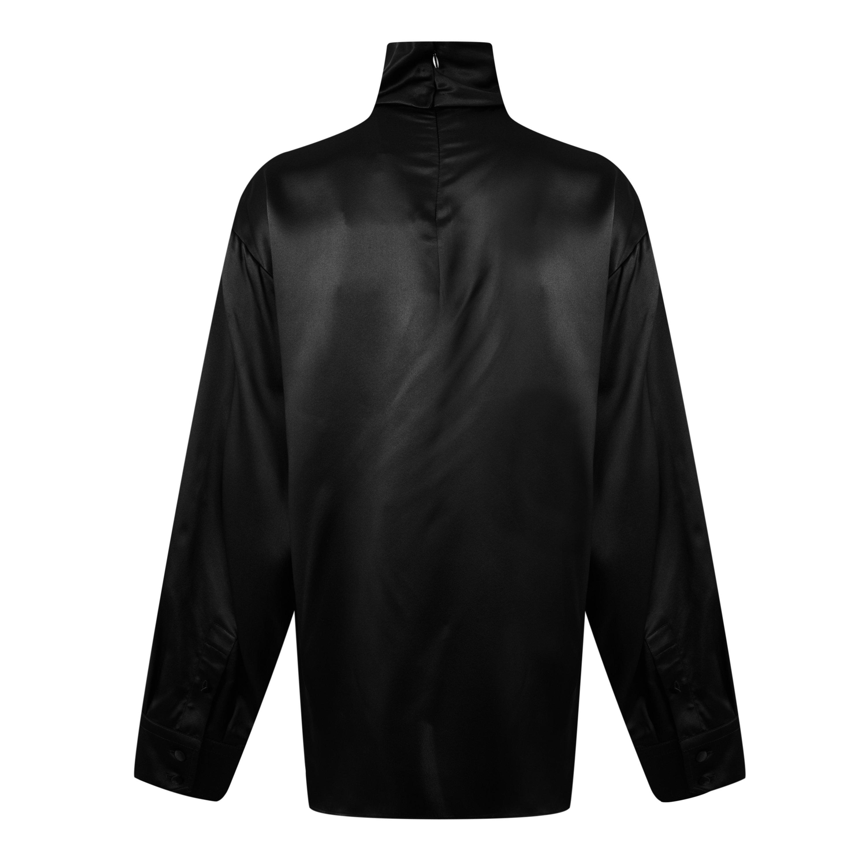Black - Dolce and Gabbana - Loose Silk Turtleneck - 6