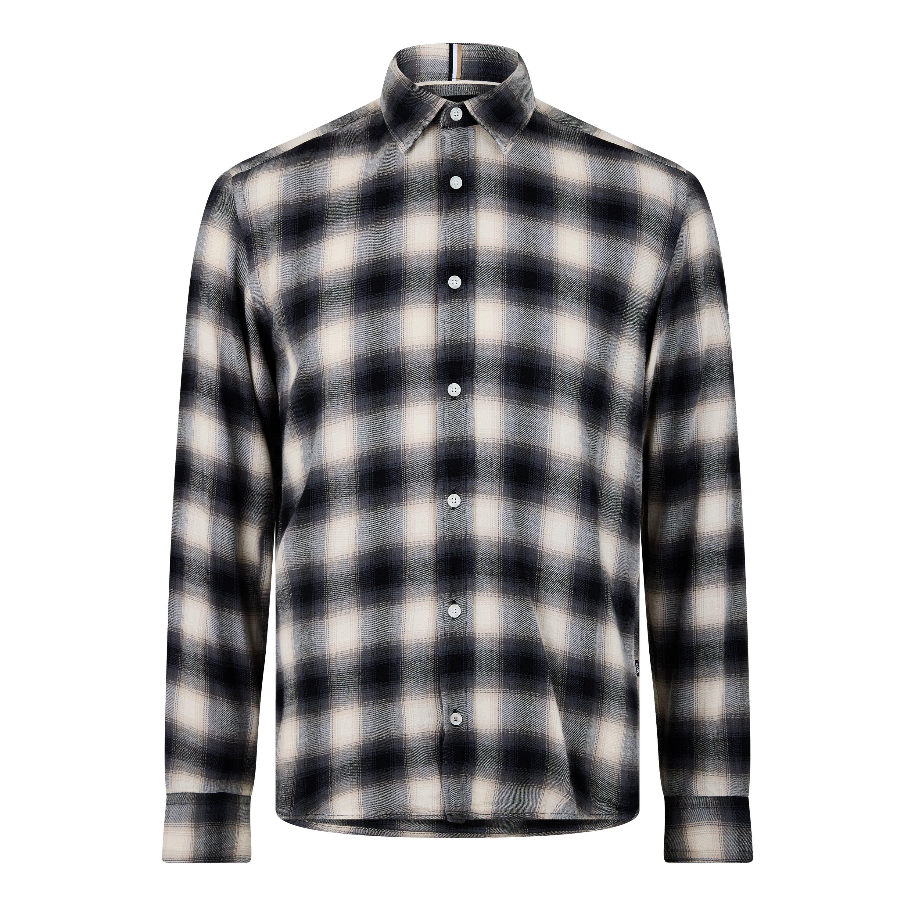 Boss Men's Long Sleeve Shirt - Med Grey 030 - X Large