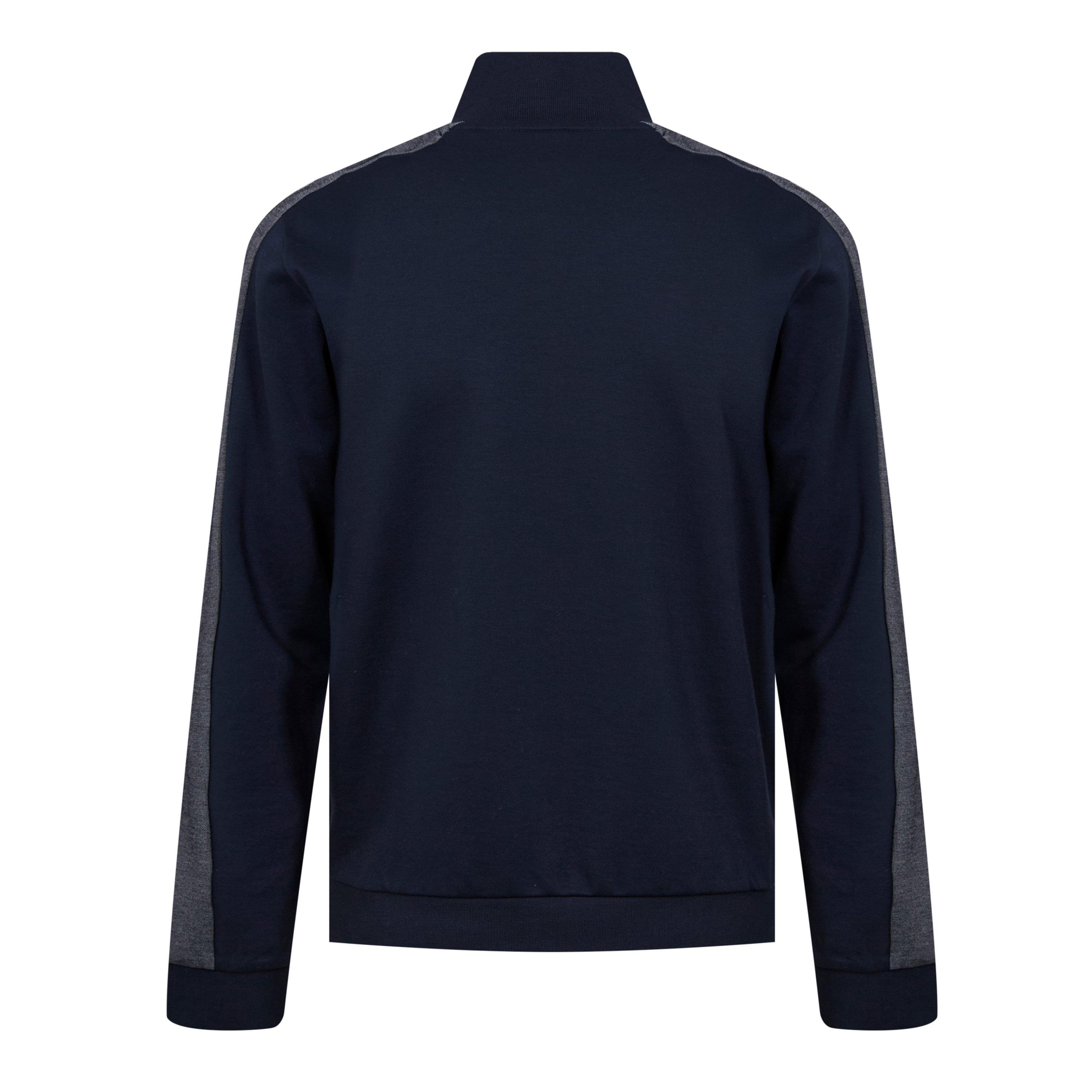 Navy/White 403 - Boss - Men's BW Tracksuit FZ Funnel Neck Jacket - 2