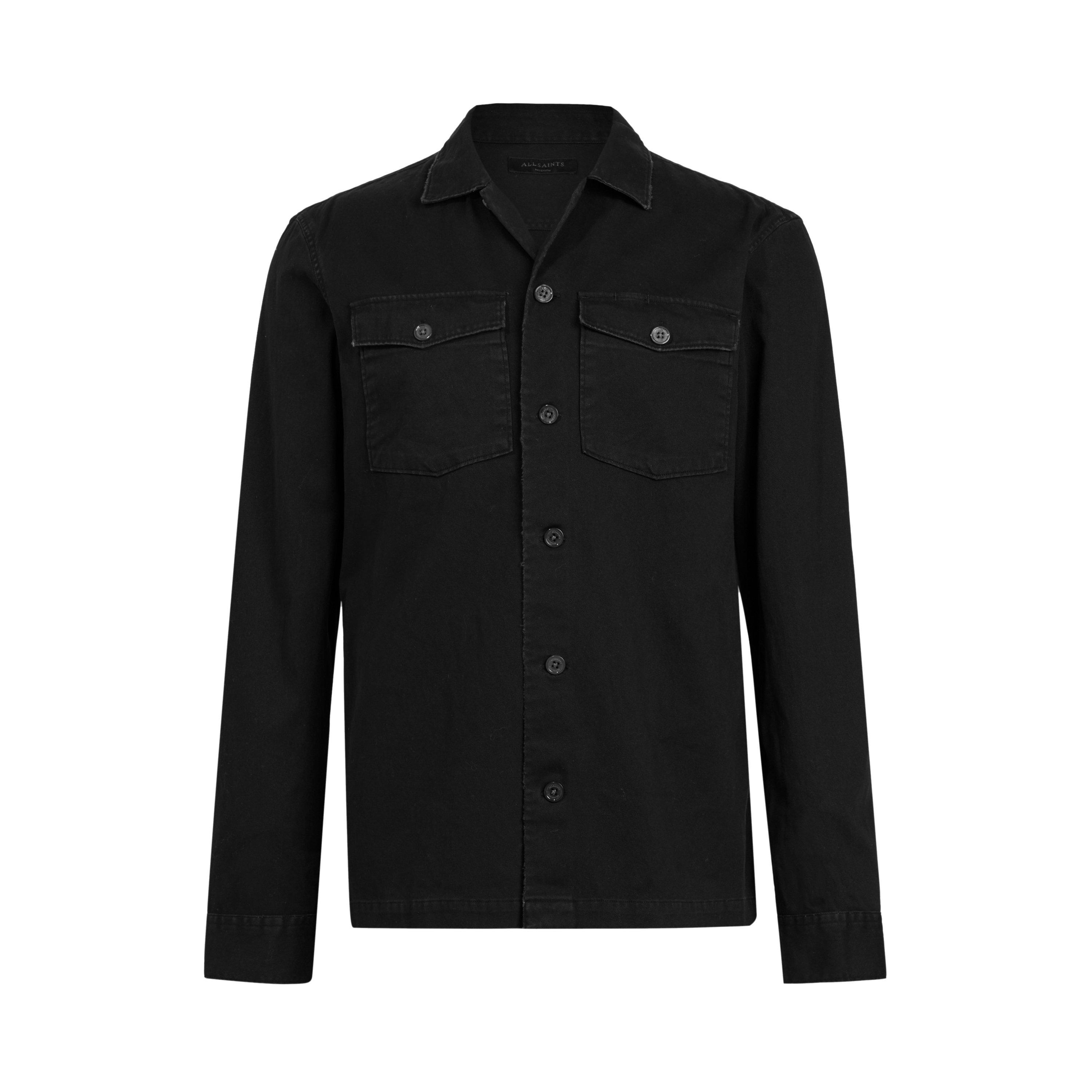 Allsaints Men's Spotter Long Sleeve Shirt - Black - 2X Large