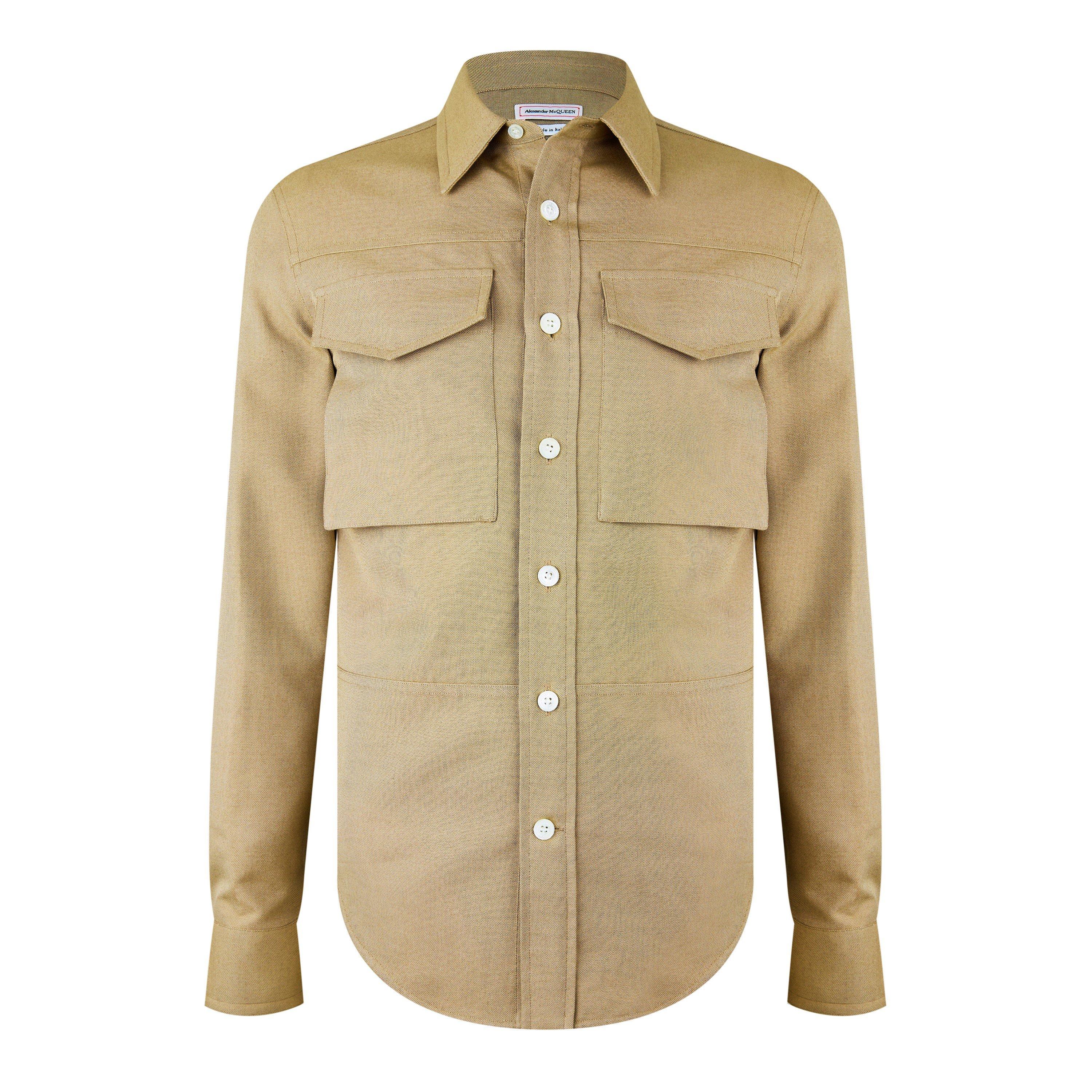 Beige - Alexander McQueen - Military Pocket Shirt - 5