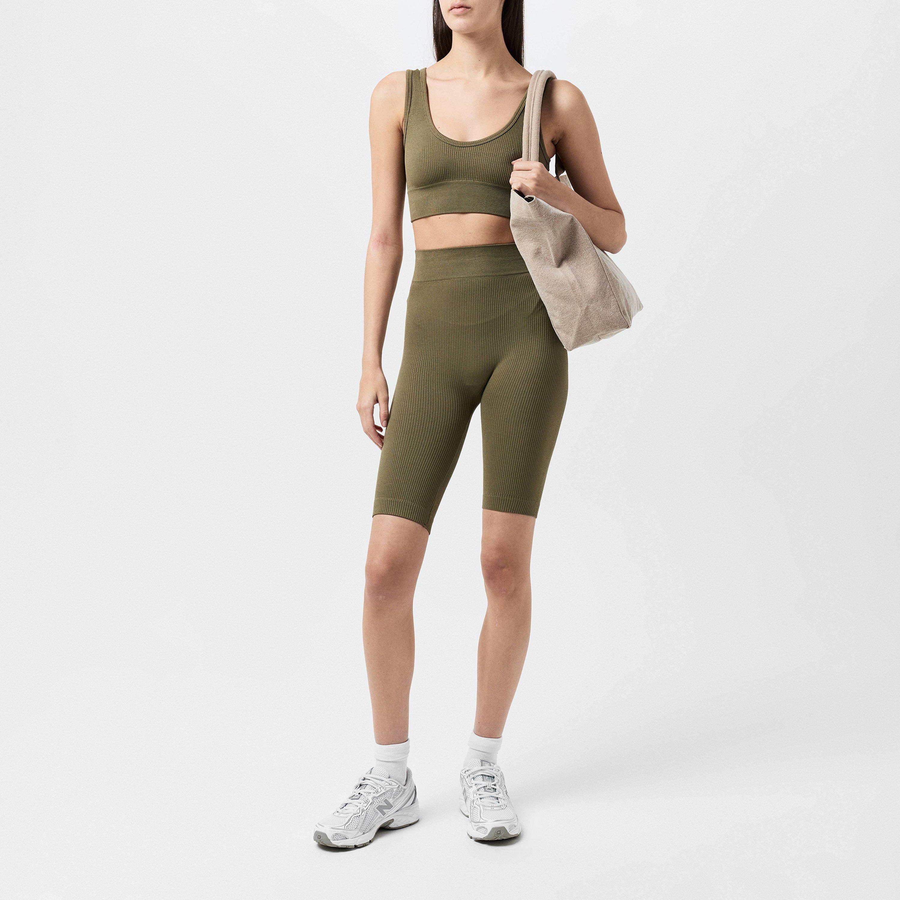 Khaki - Miso - Cycling Shorts Womens - 4