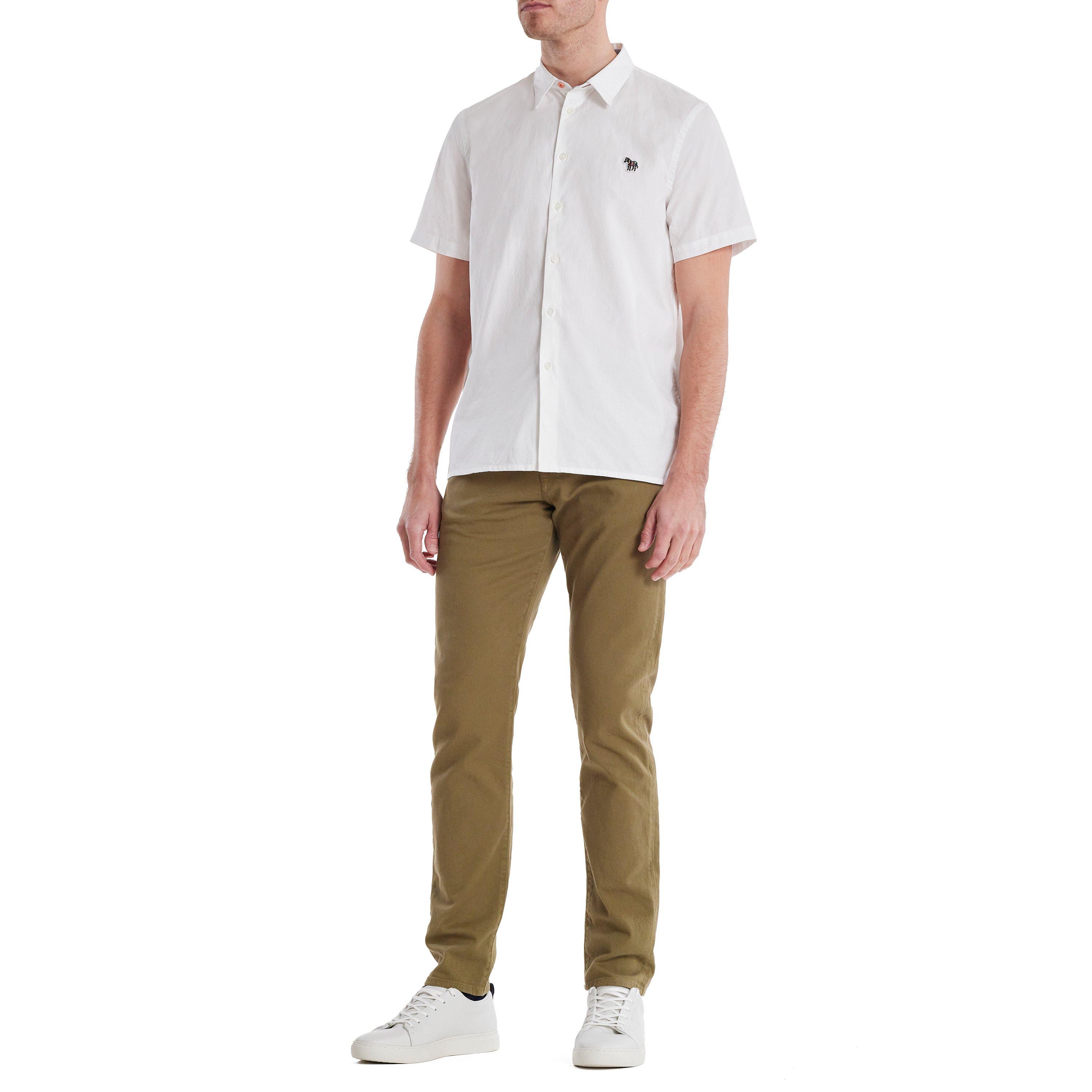 White 01 - PS Paul Smith - Short Sleeve Zebra Shirt - 4