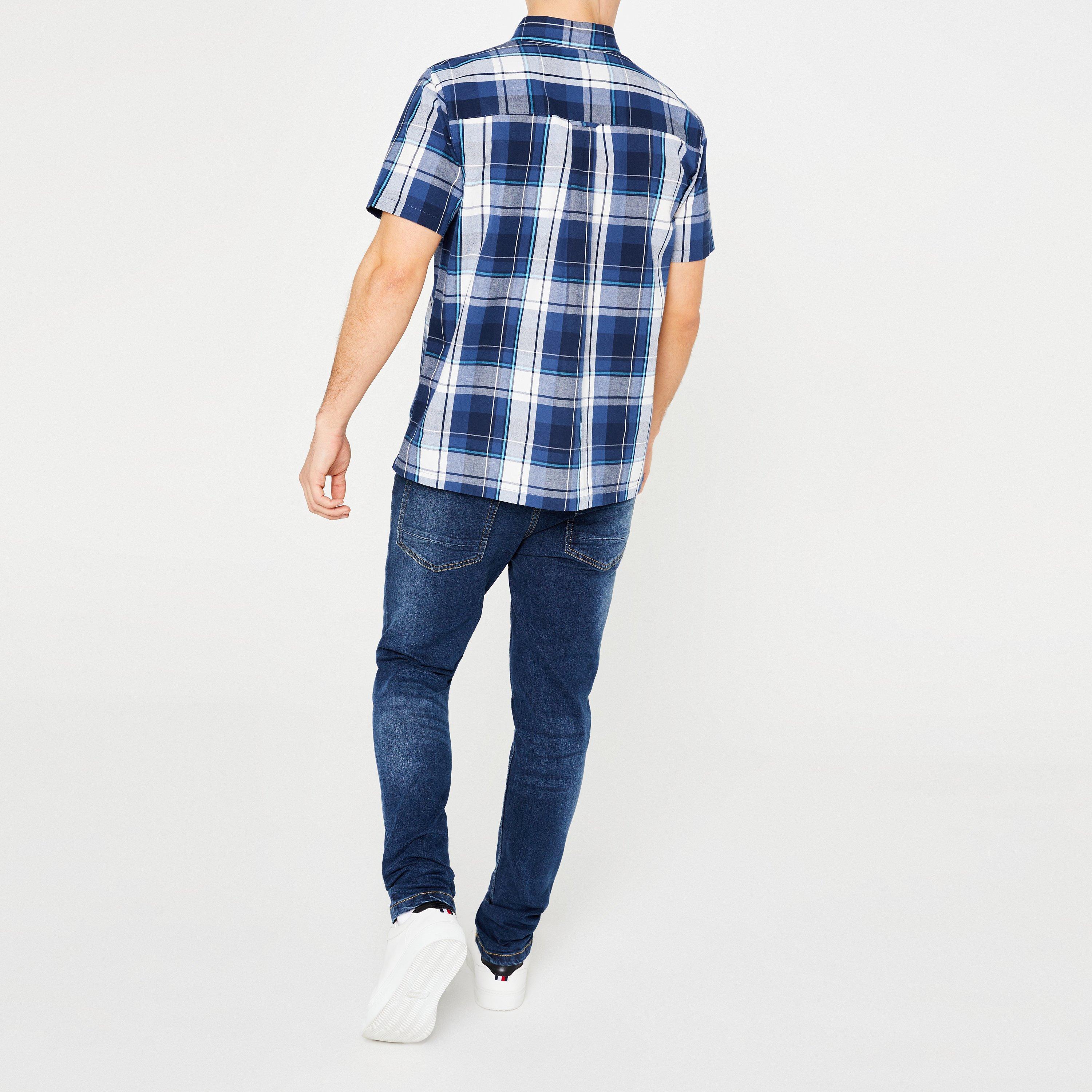 Navy Check - Lee Cooper - Cooper Men's Check Shirt - 4