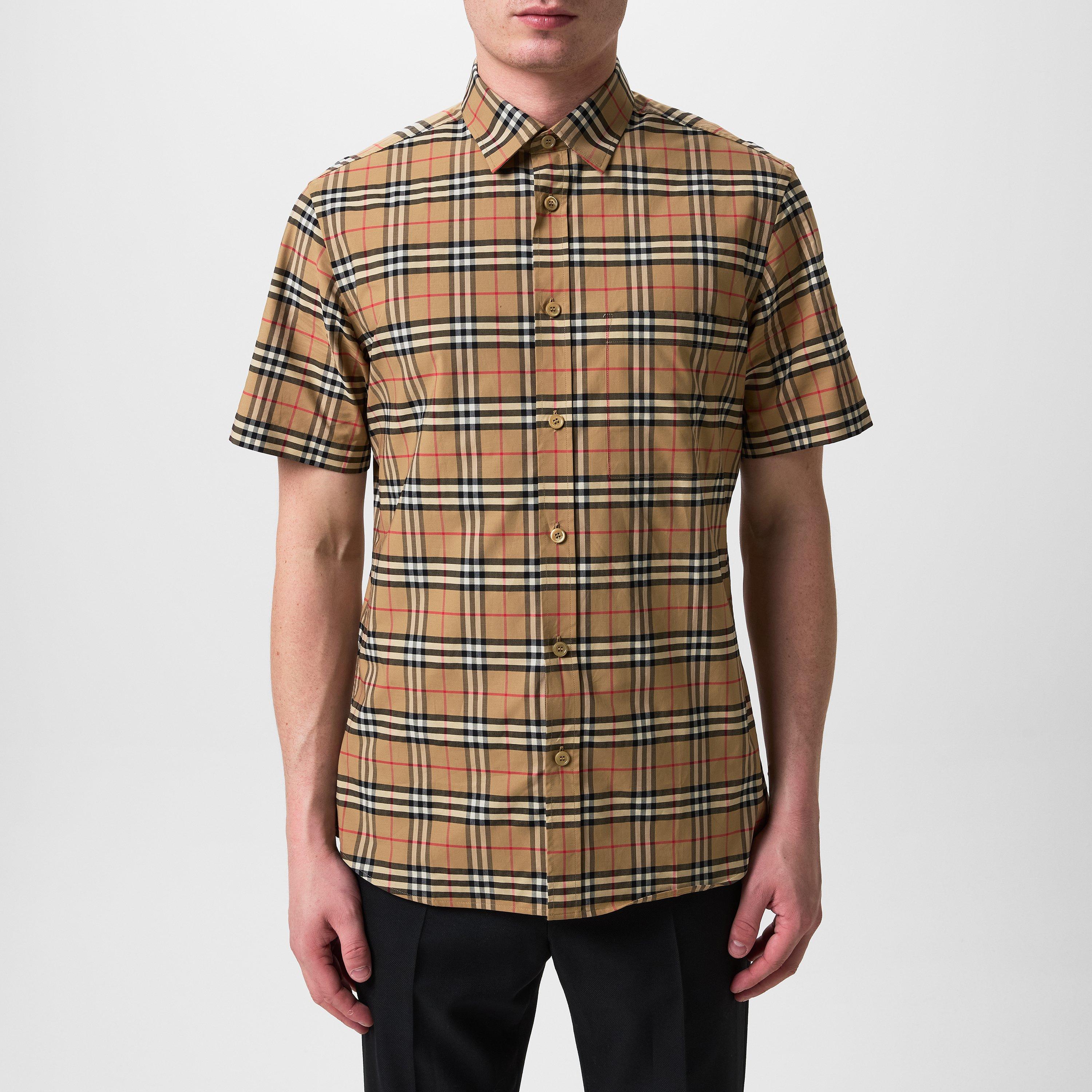 Burberry | Men's Check Cotton Shirt | Patterned Shirt