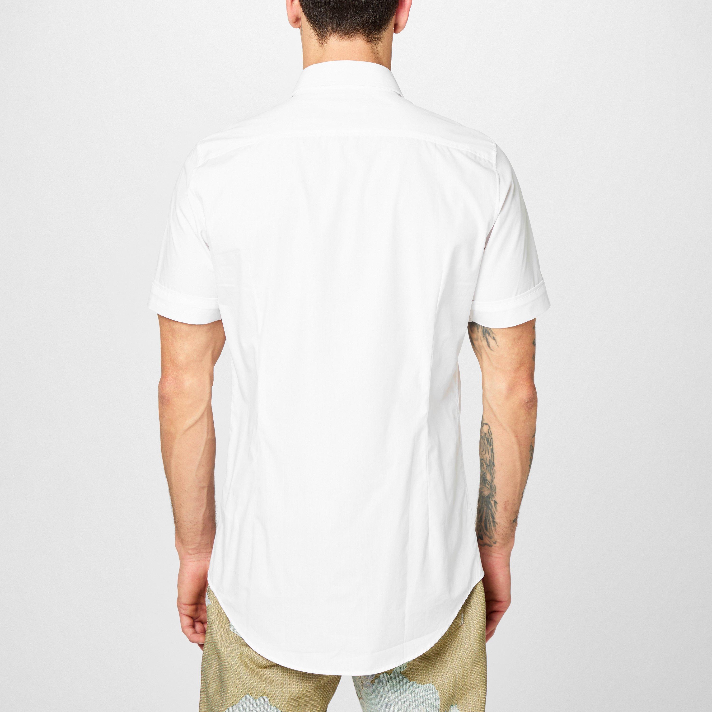 White - Vivienne Westwood - Men's Cotton Classic Saturn Orb Short-Sleeved Shirt - 3