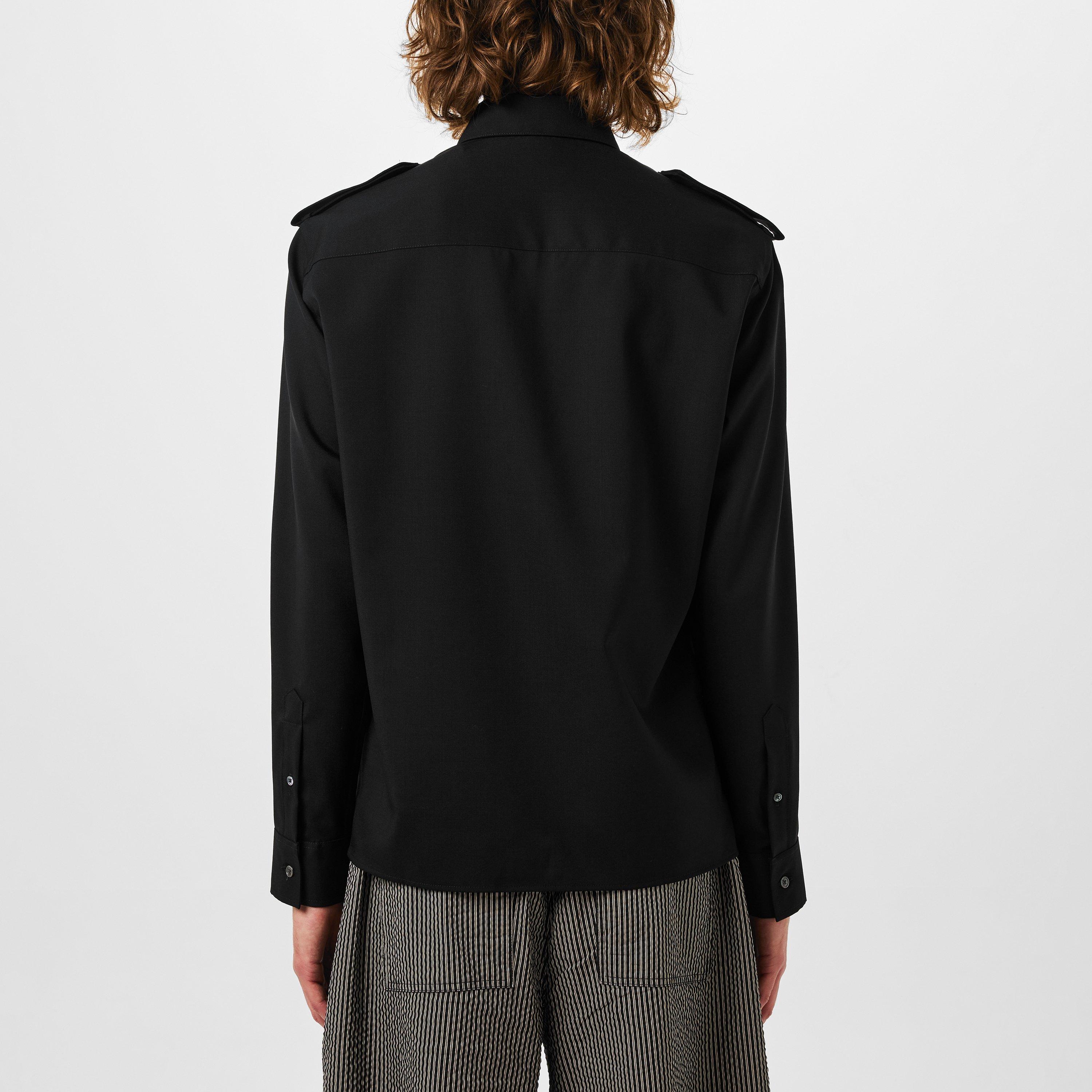 BLACK/001 - Ami Paris - Military Shirt - 4