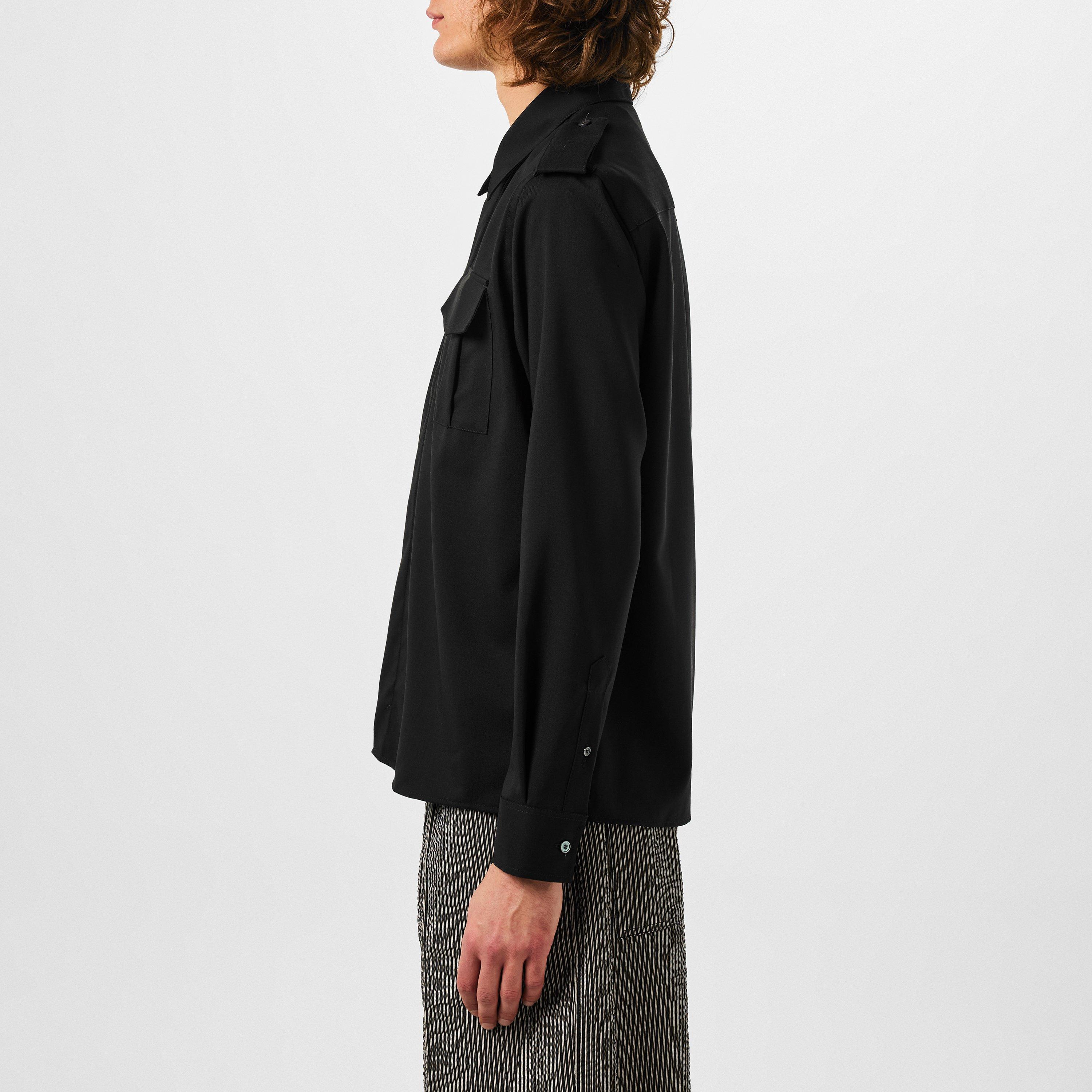 BLACK/001 - Ami Paris - Military Shirt - 5
