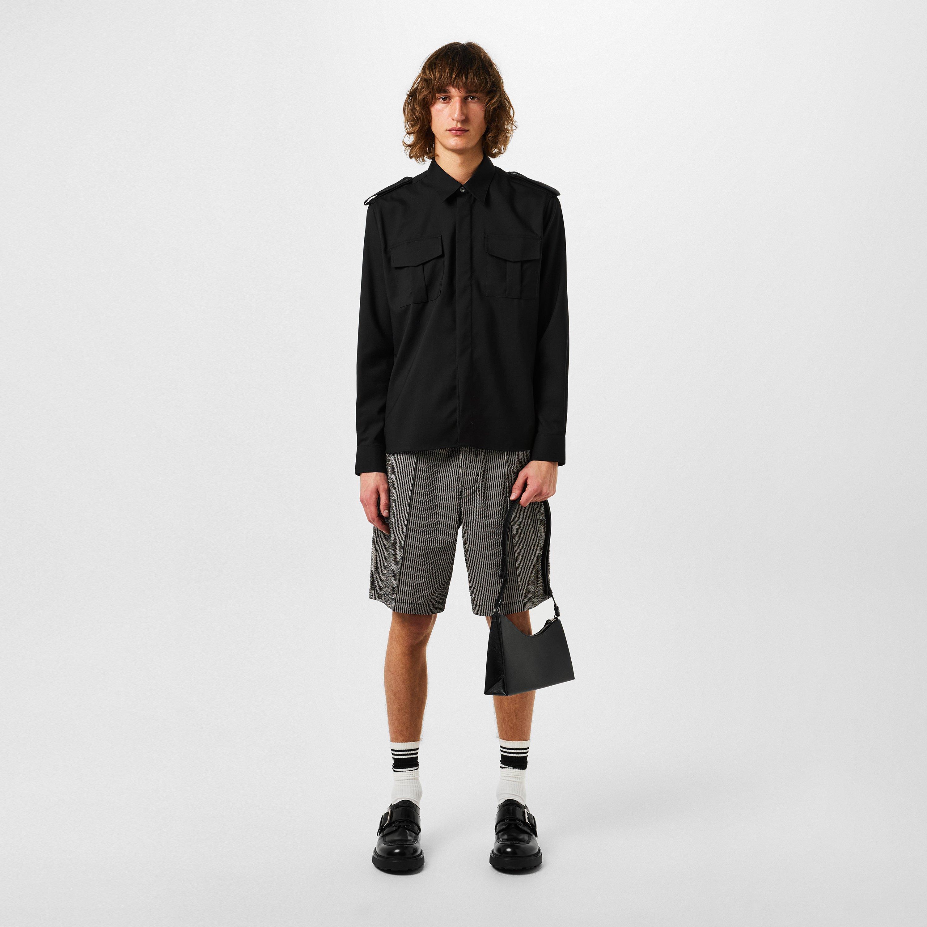 BLACK/001 - Ami Paris - Military Shirt - 6