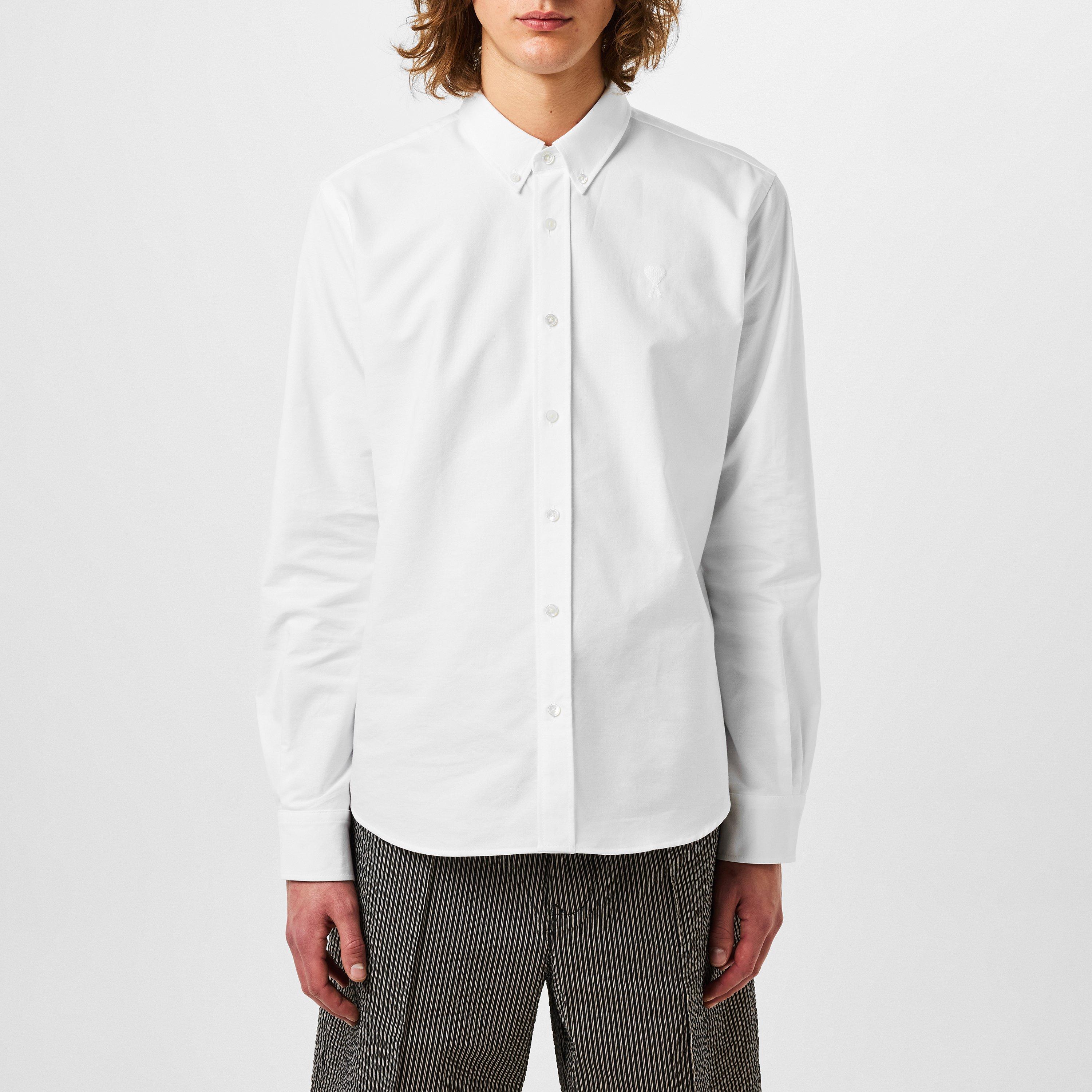 WHITE/168 - Ami Paris - Small Ami De Coeur Shirt - 1
