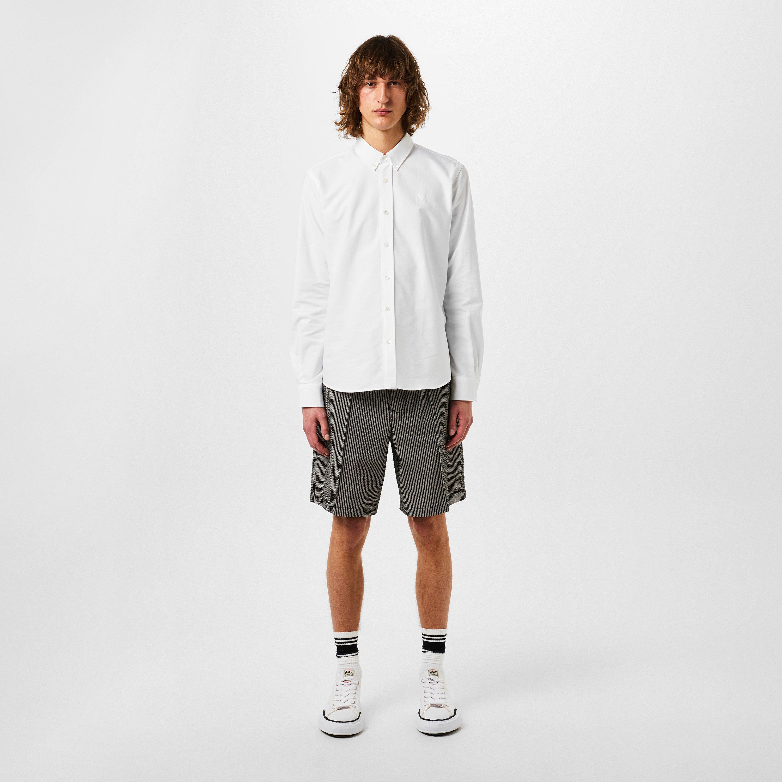 WHITE/168 - Ami Paris - Small Ami De Coeur Shirt - 4